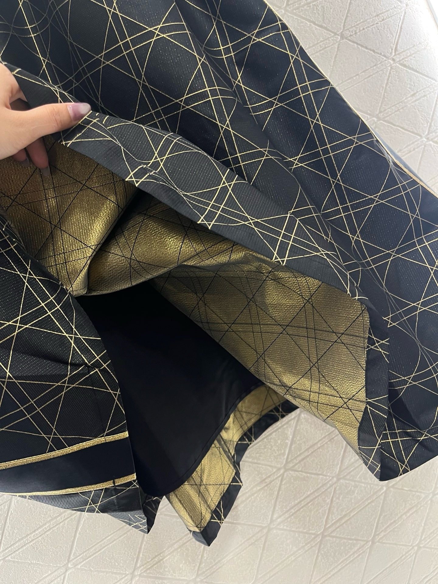 D*New Arrival High Waist Jacquard Skirt