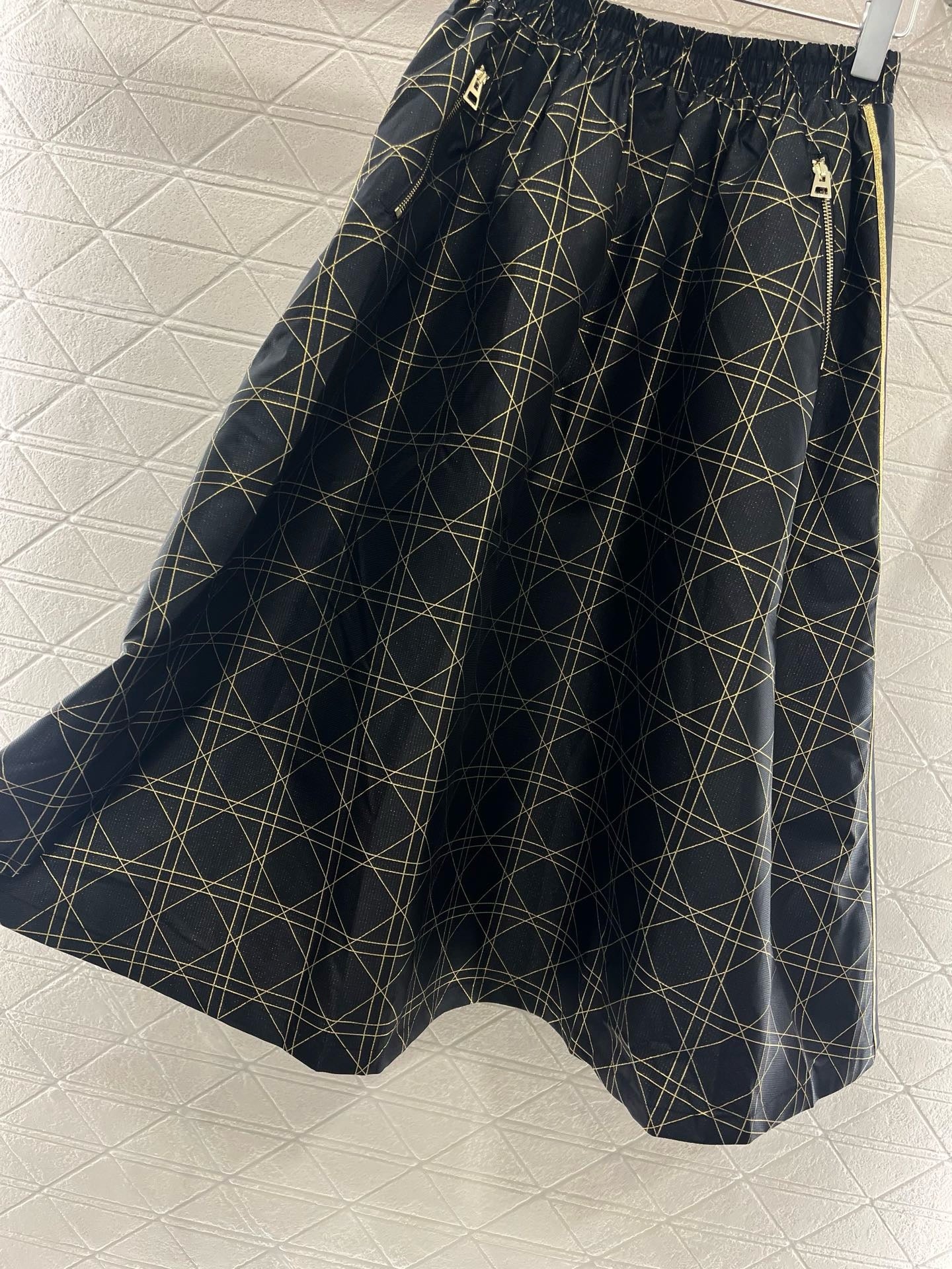 D*New Arrival High Waist Jacquard Skirt