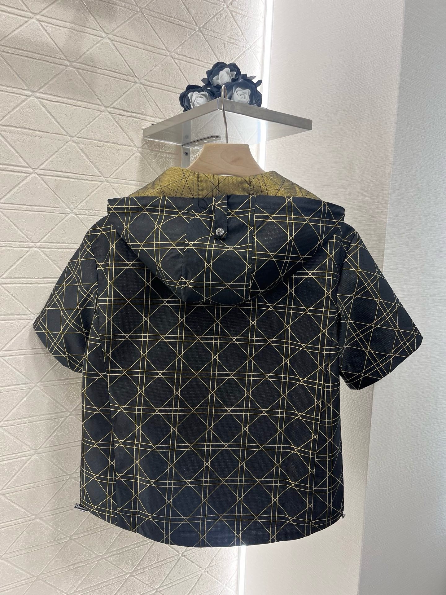 D*New arrival jacquard hooded top
