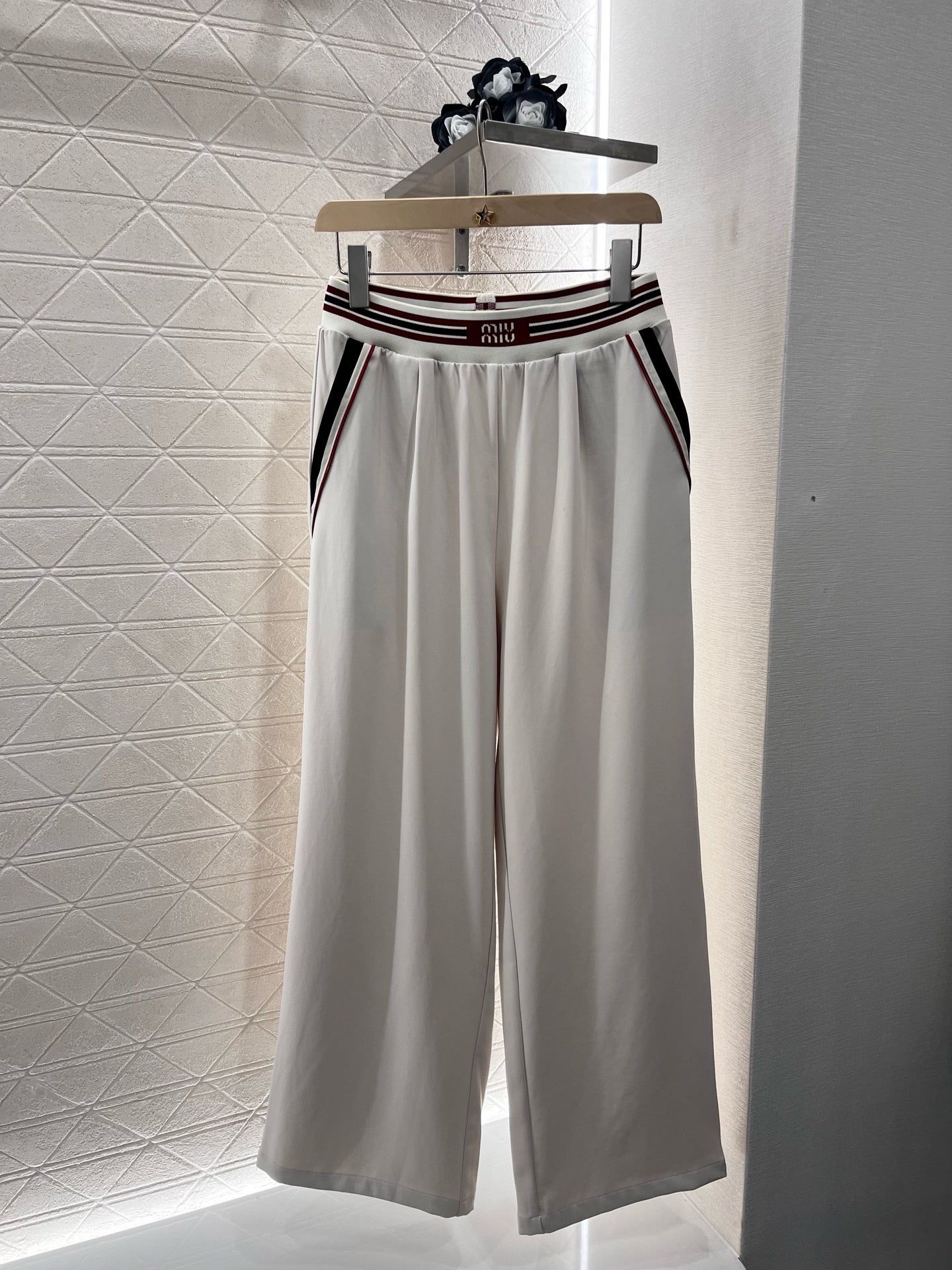 MI*MI*New Arrival Wide-Leg Pants with Web
