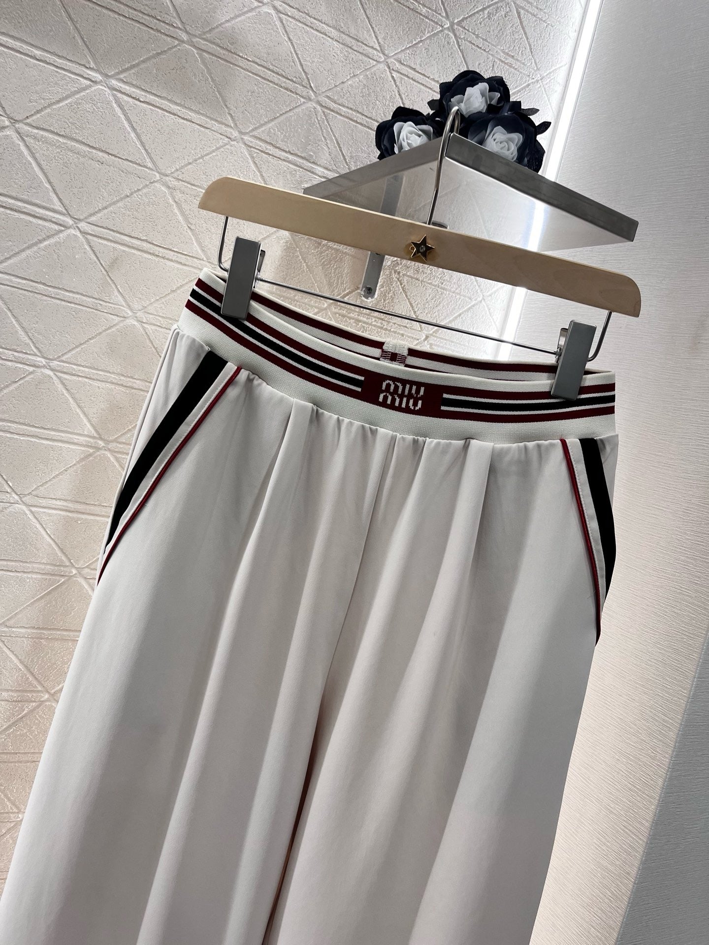 MI*MI*New Arrival Wide-Leg Pants with Web