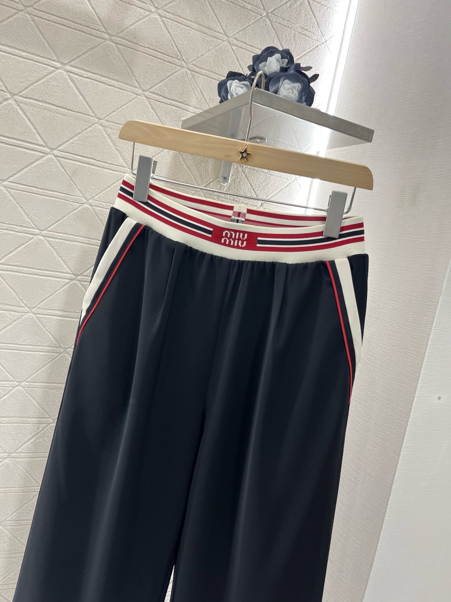 MI*MI*New Arrival Wide-Leg Pants with Web