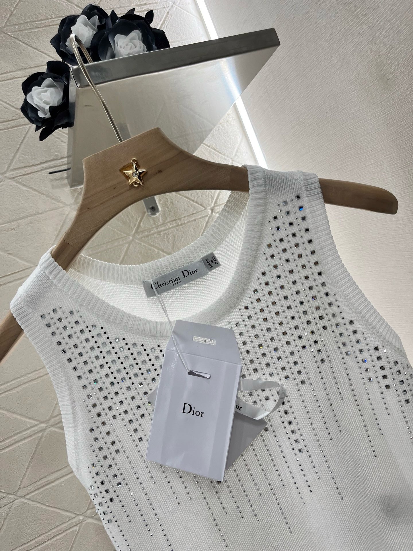 2025SS New Product Hot Diamond Knitted Vest