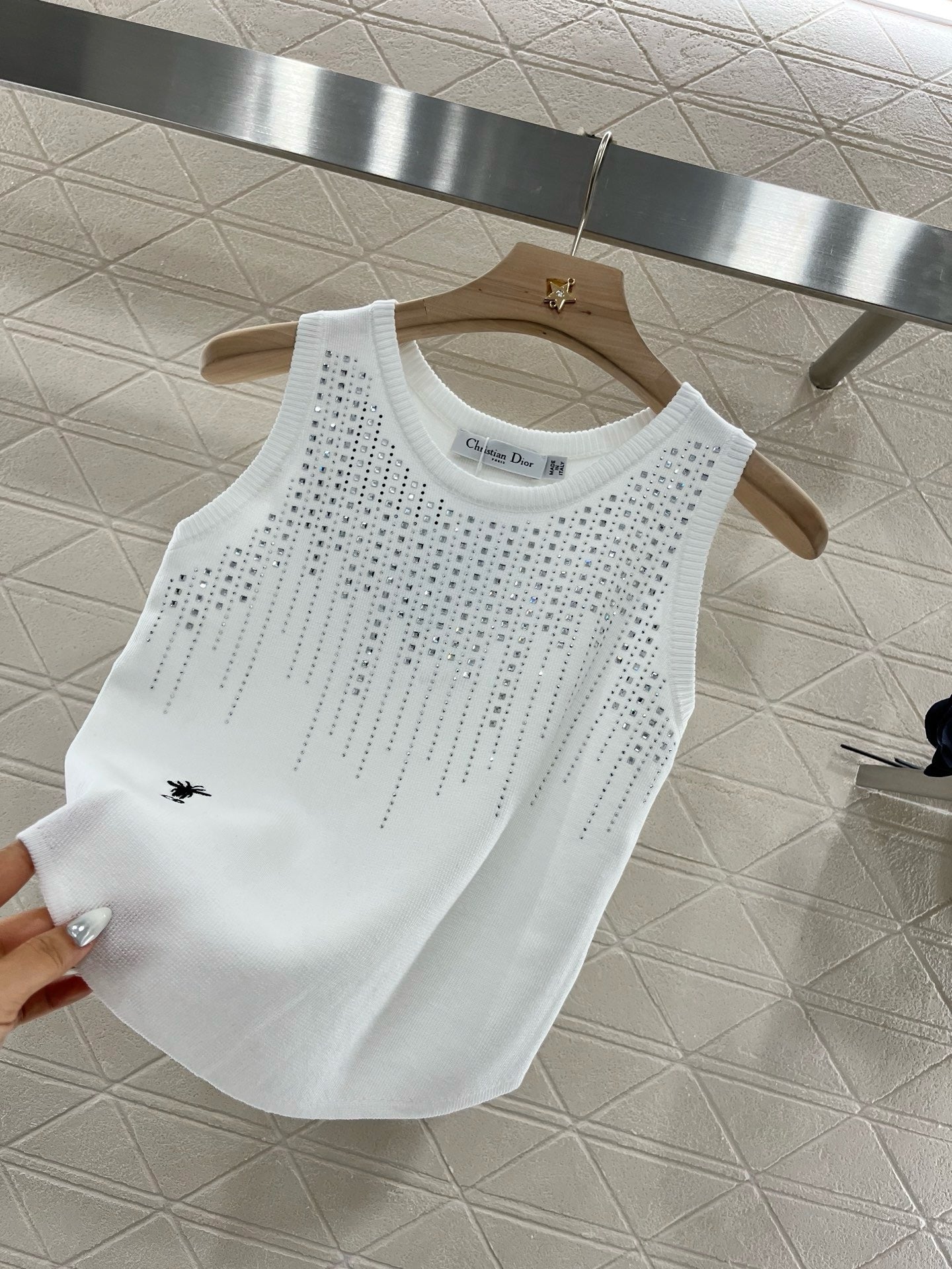 2025SS New Product Hot Diamond Knitted Vest