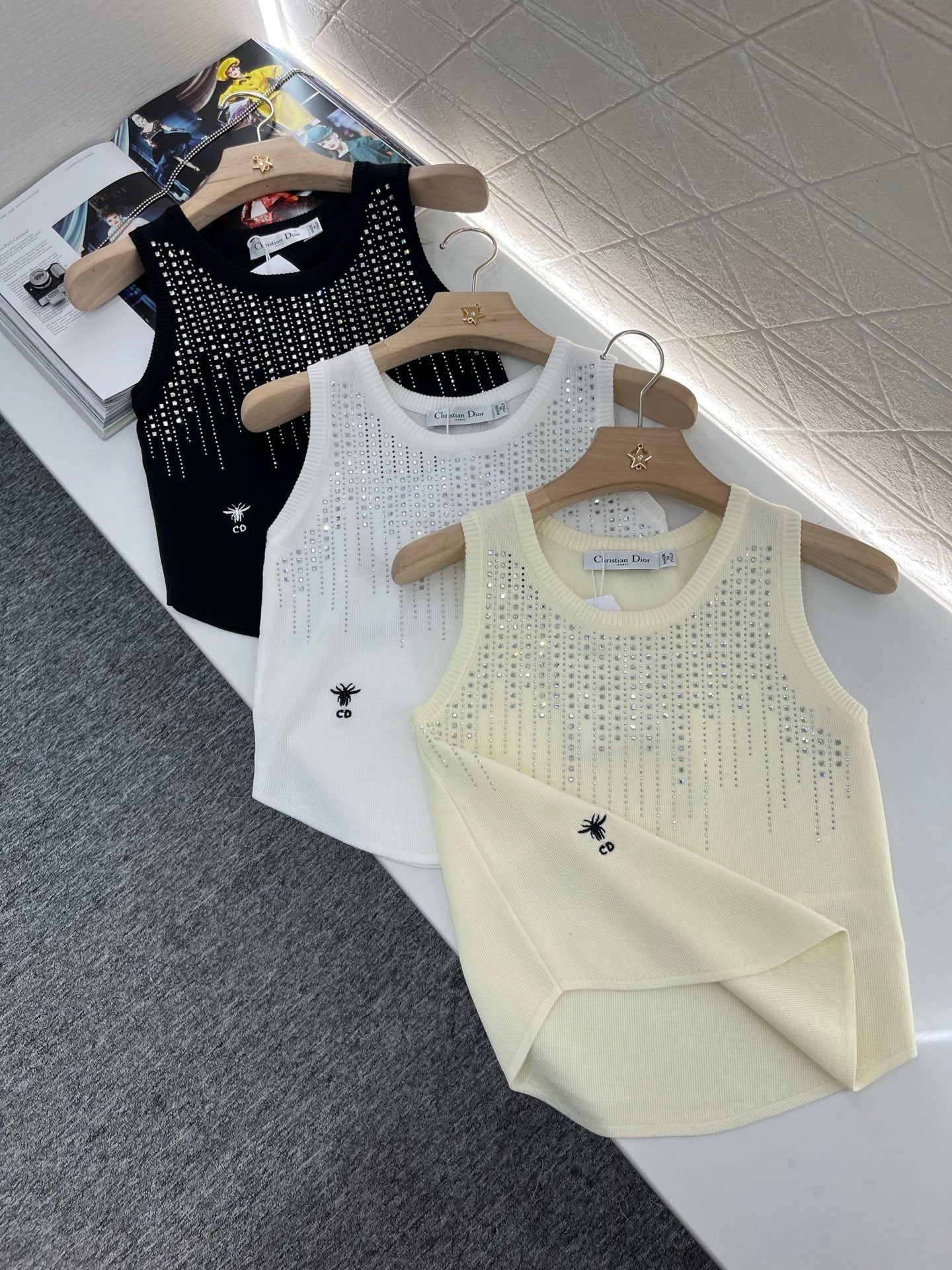 2025SS New Product Hot Diamond Knitted Vest