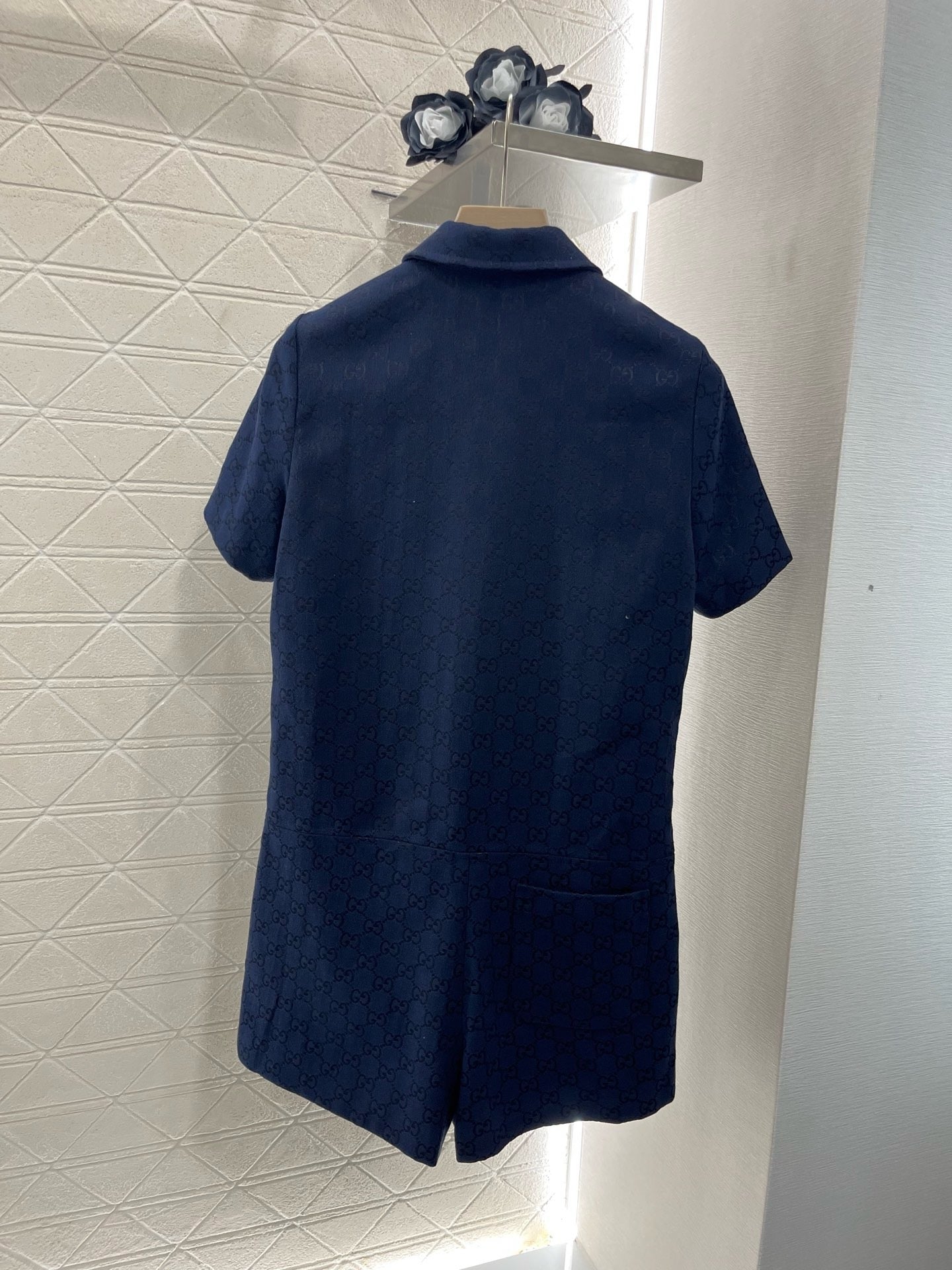 2025ss new product lapel jacquard dress