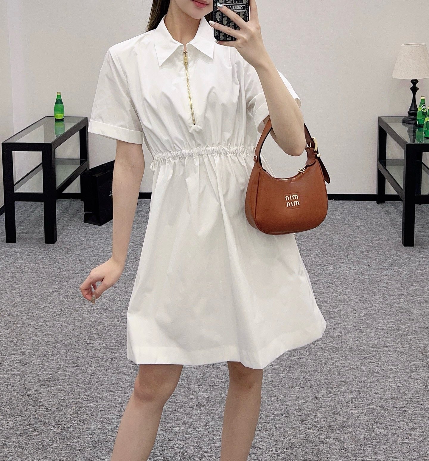 New Arrival Drawstring Waist Dress