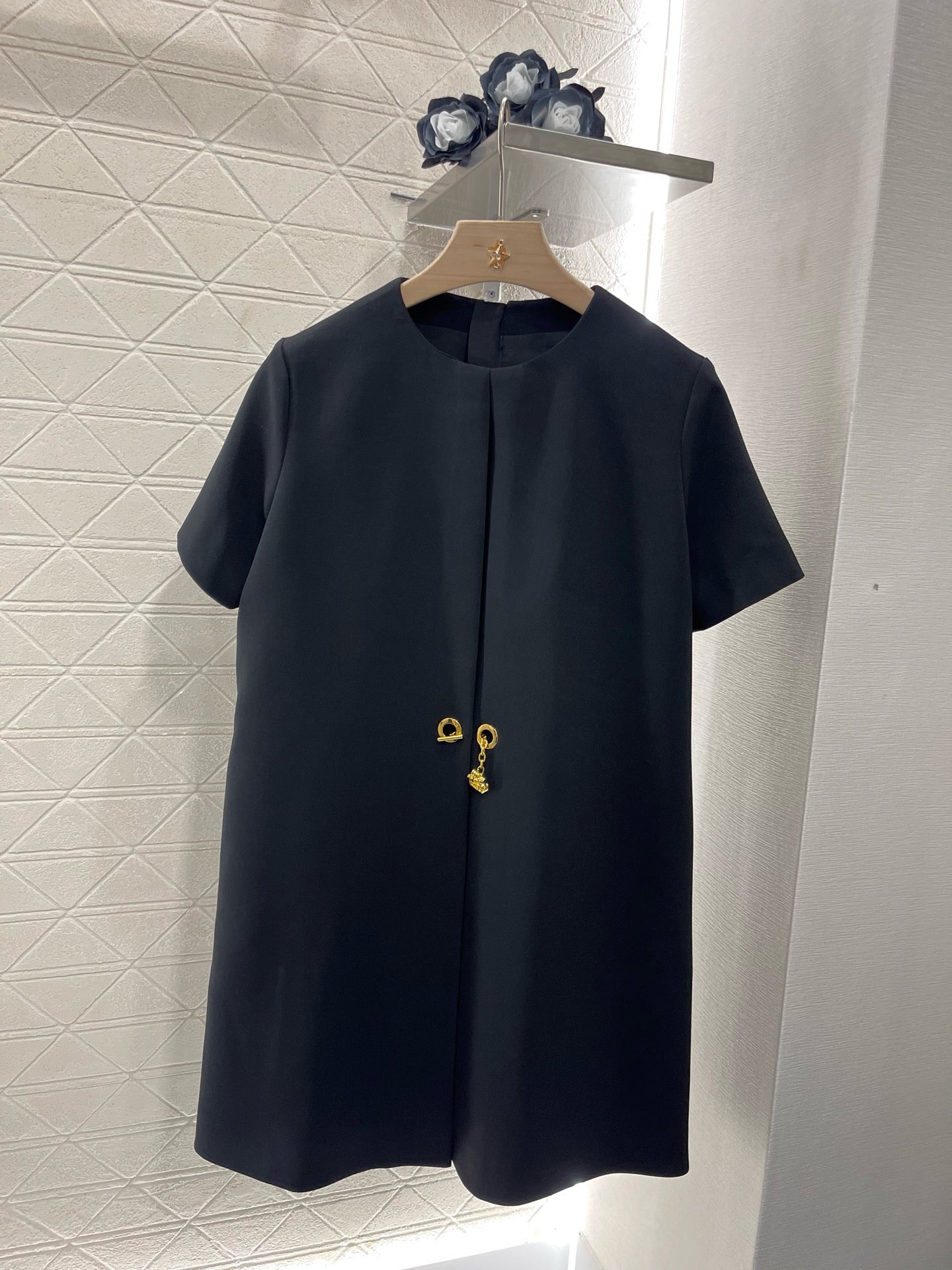 L*2025SS New Product Chain Short Sleeve Dress