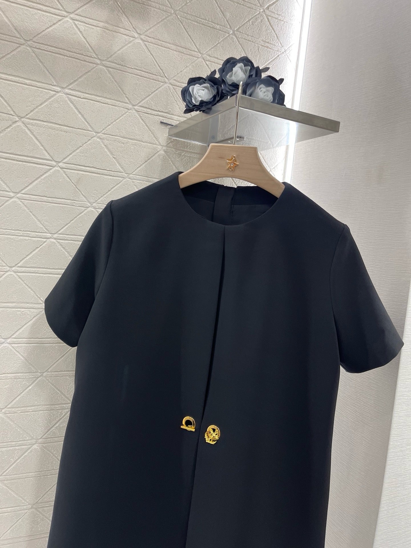 L*2025SS New Product Chain Short Sleeve Dress