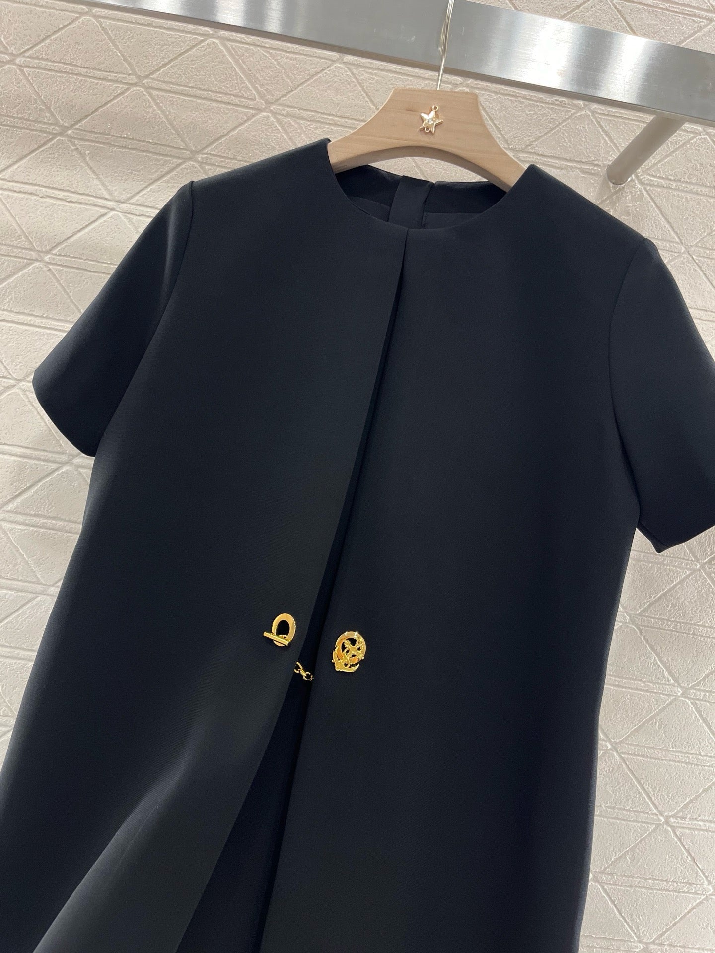 L*2025SS New Product Chain Short Sleeve Dress