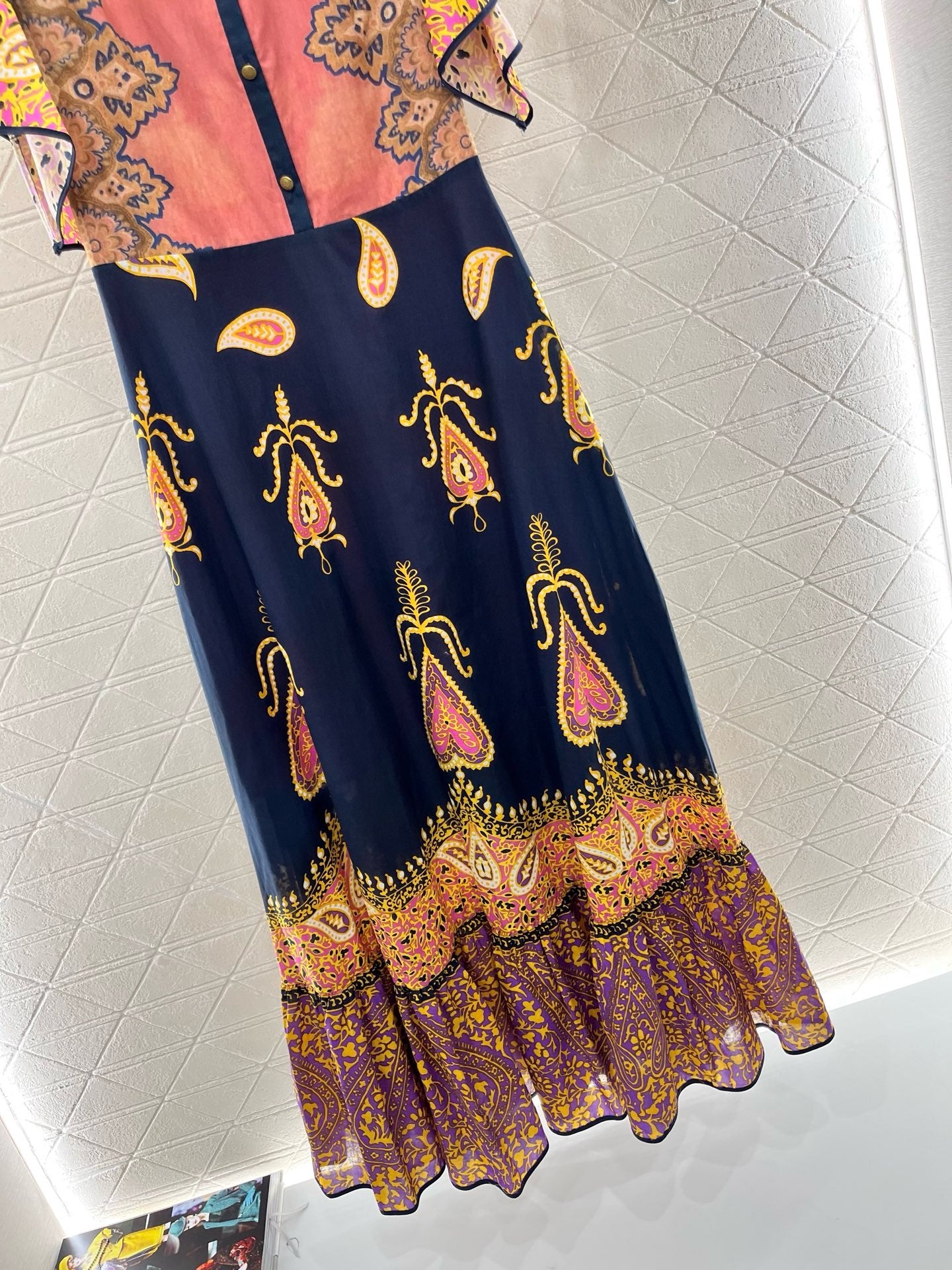 Valentin*2025SS New Product Printed Palace Dress