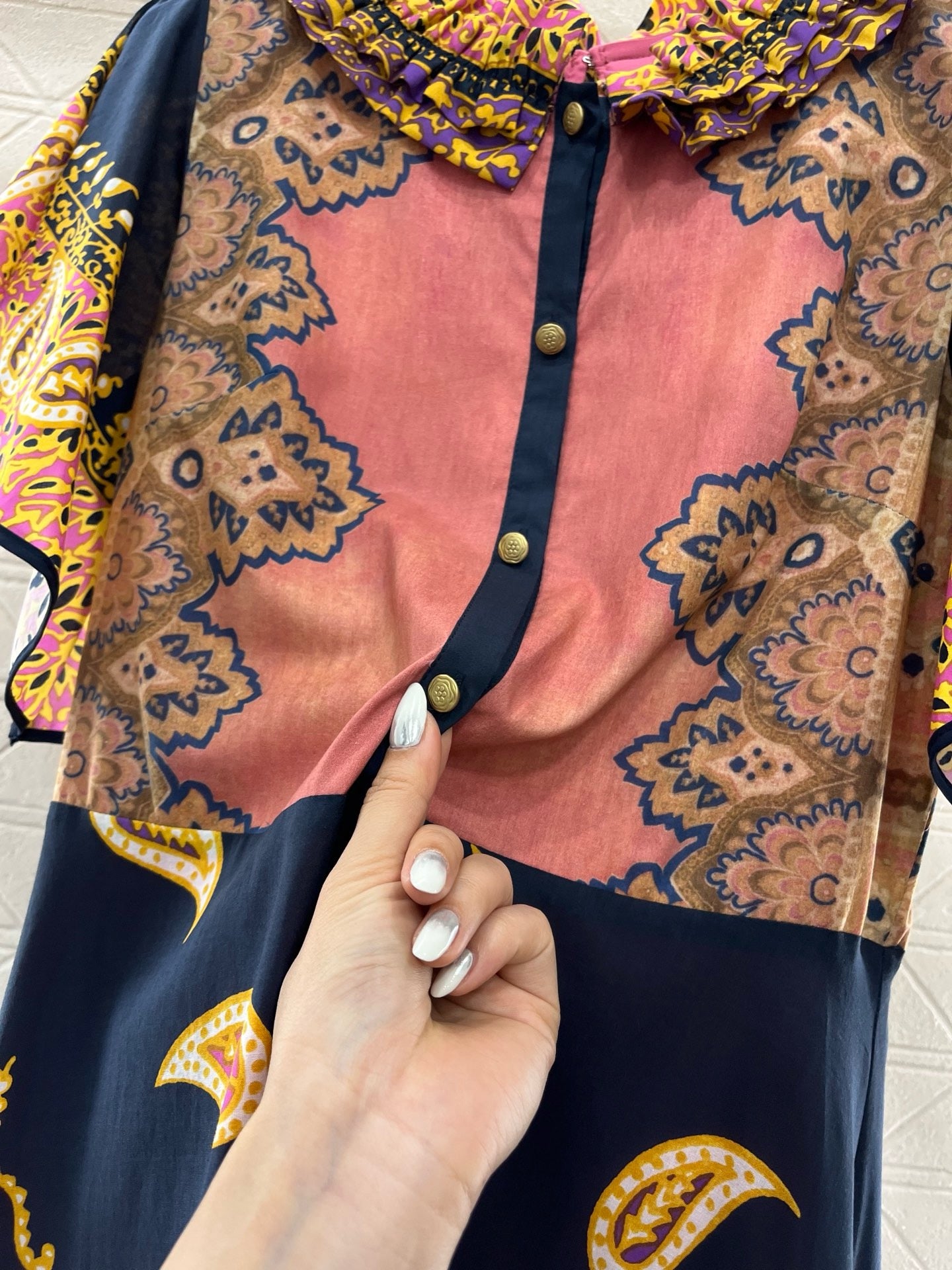 Valentin*2025SS New Product Printed Palace Dress