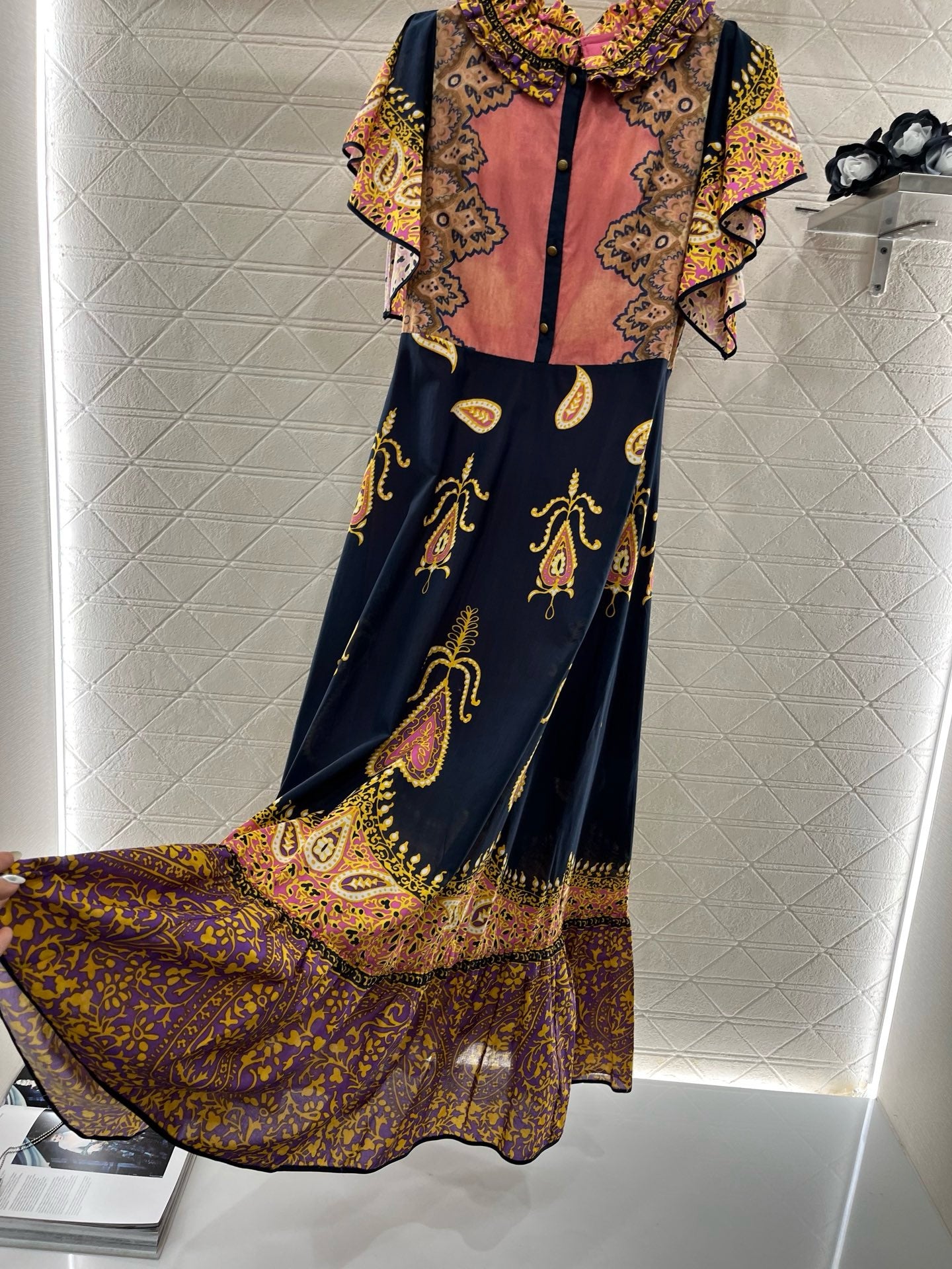 Valentin*2025SS New Product Printed Palace Dress