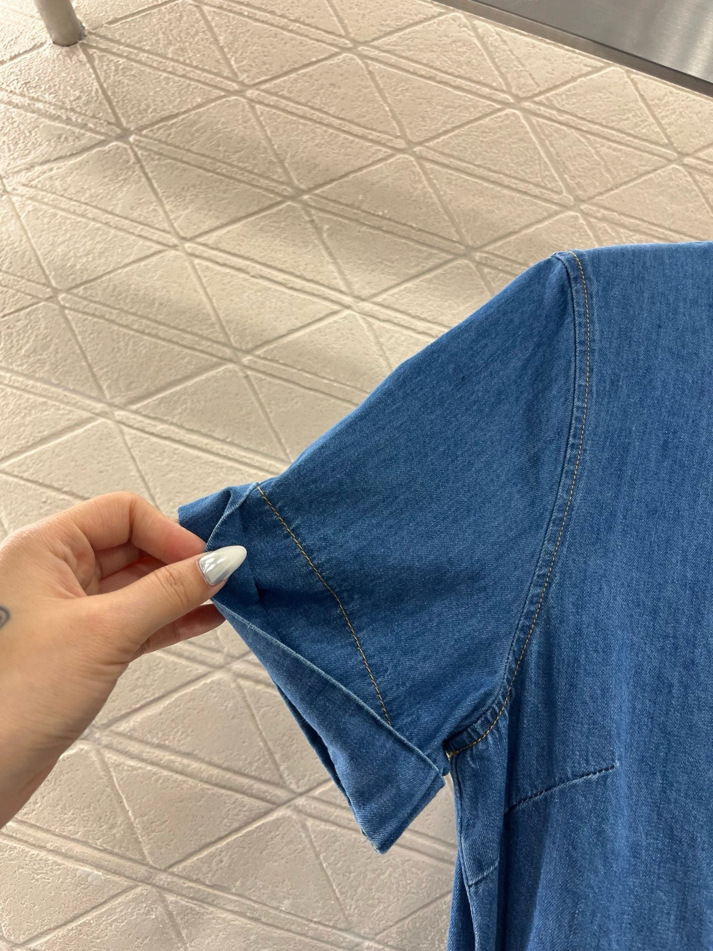MI*MI*2025SS New Belt Denim Dress