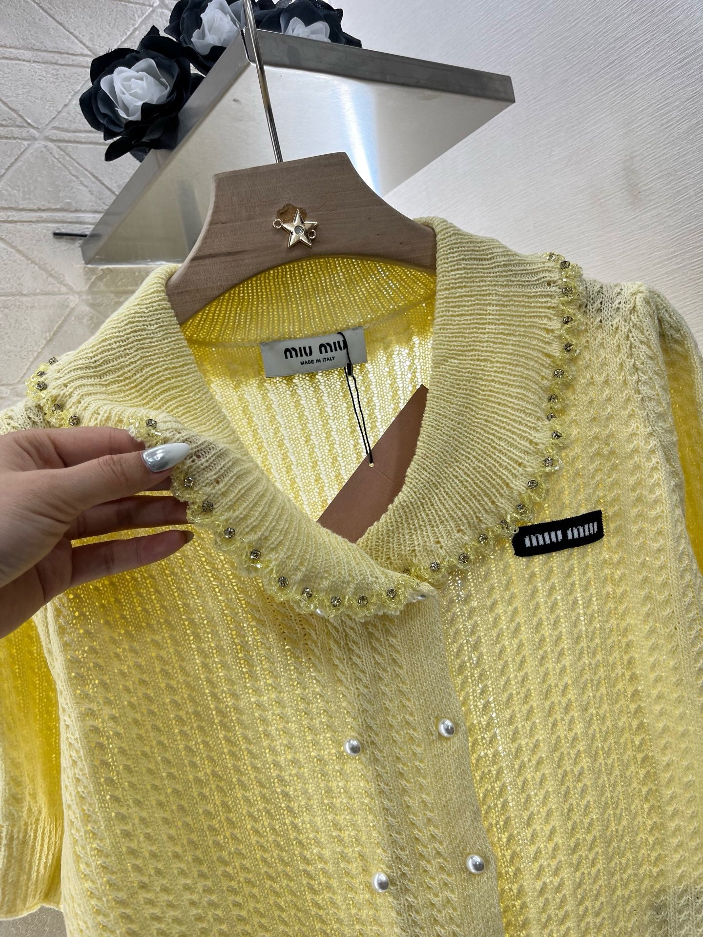MI*MI*2025SS New Product Lapel Knitted Short Sleeve