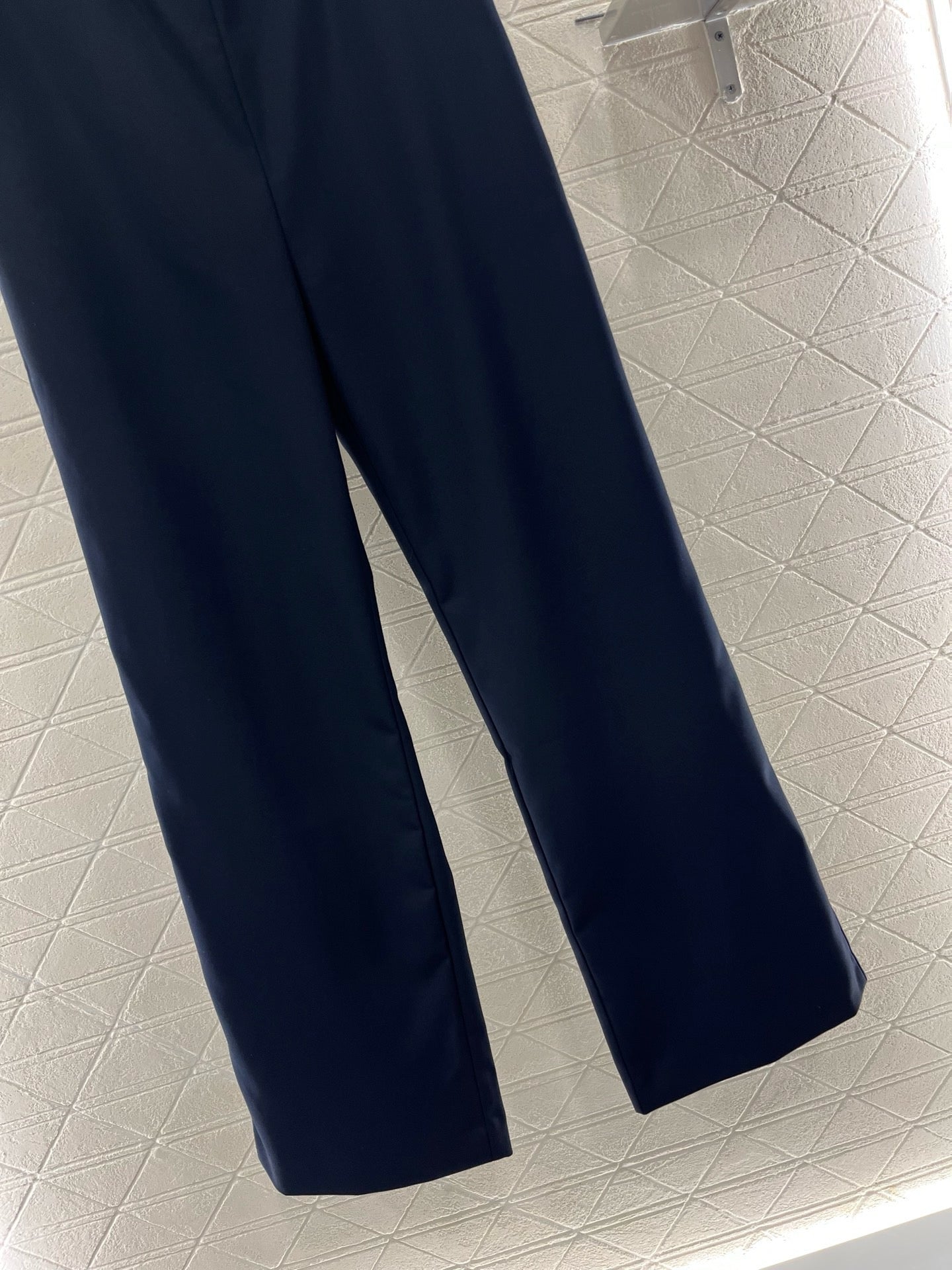 MI*MI*New Arrival Plaid Stitching Suit Straight Trousers