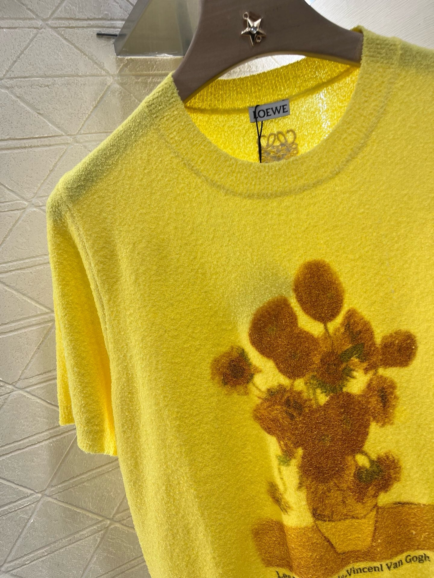 New Artistic Van Gogh Knit Short Sleeve