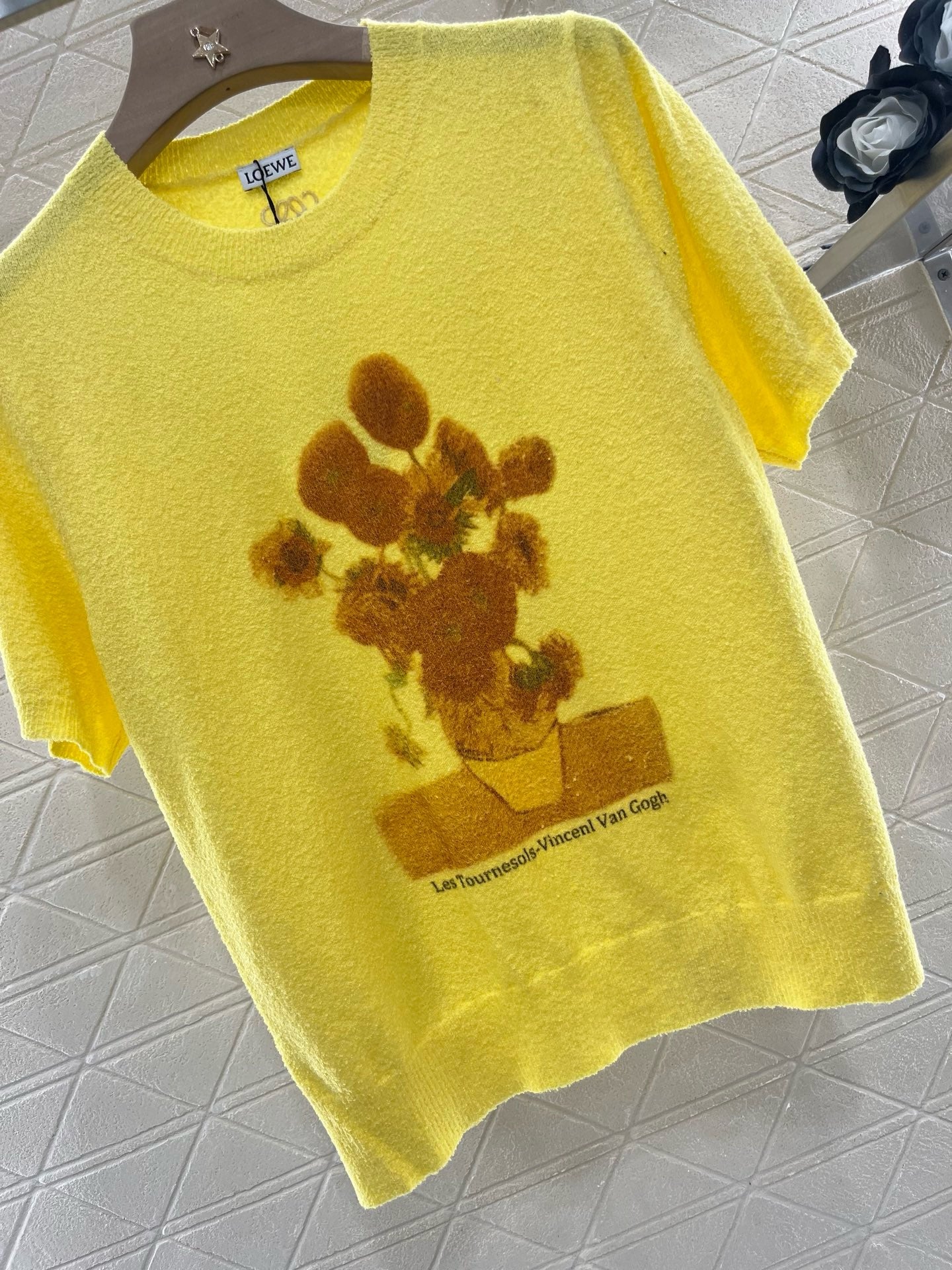 New Artistic Van Gogh Knit Short Sleeve