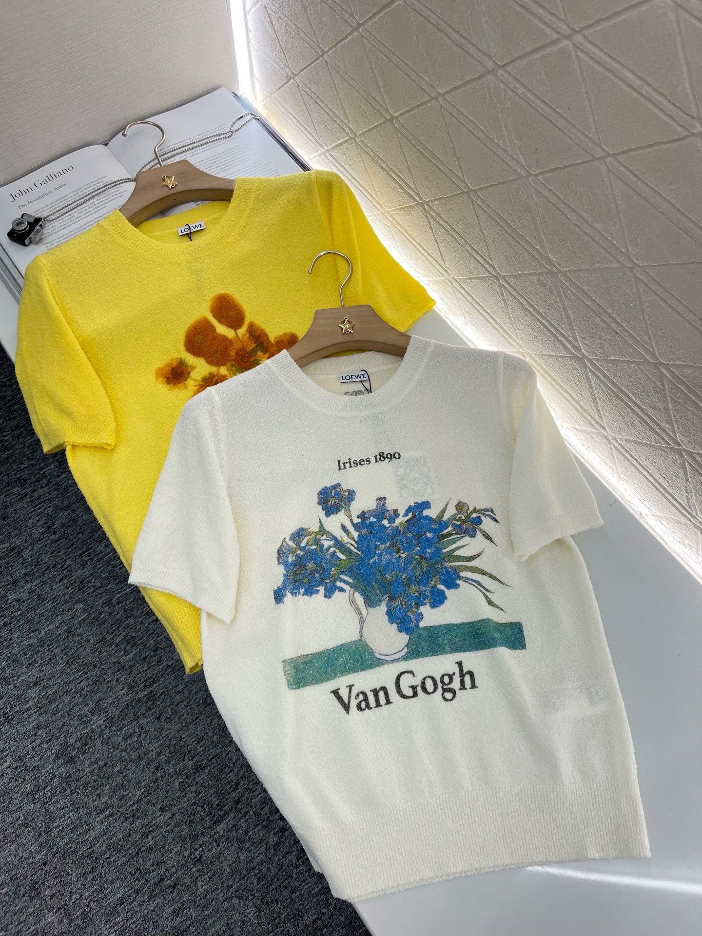 New Artistic Van Gogh Knit Short Sleeve