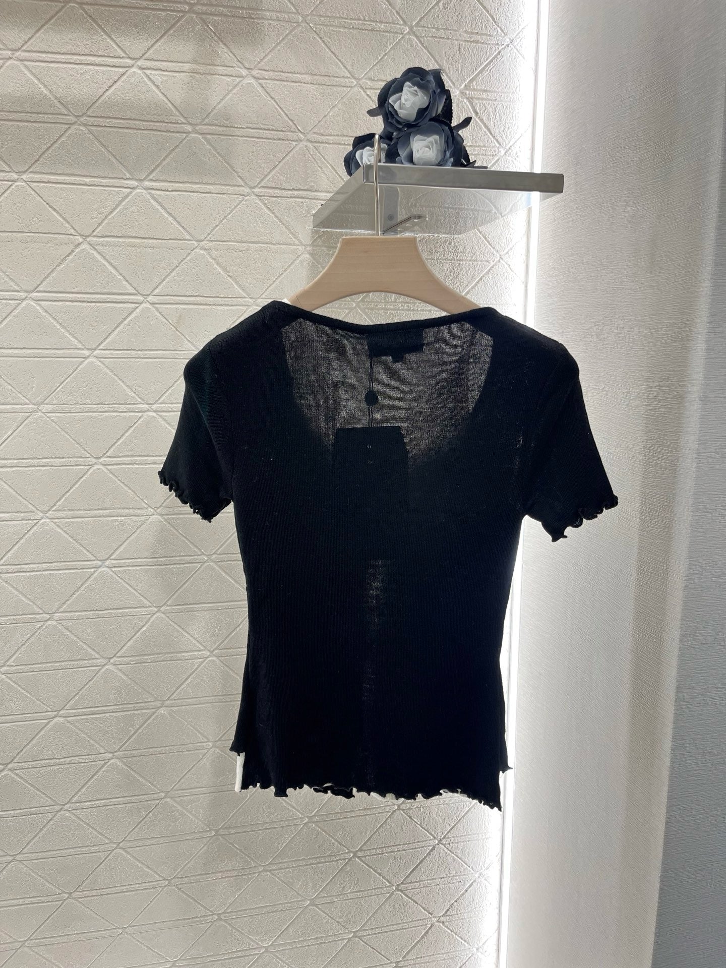 C* 2025SS New Two-piece Hollow Knit Short Sleeves