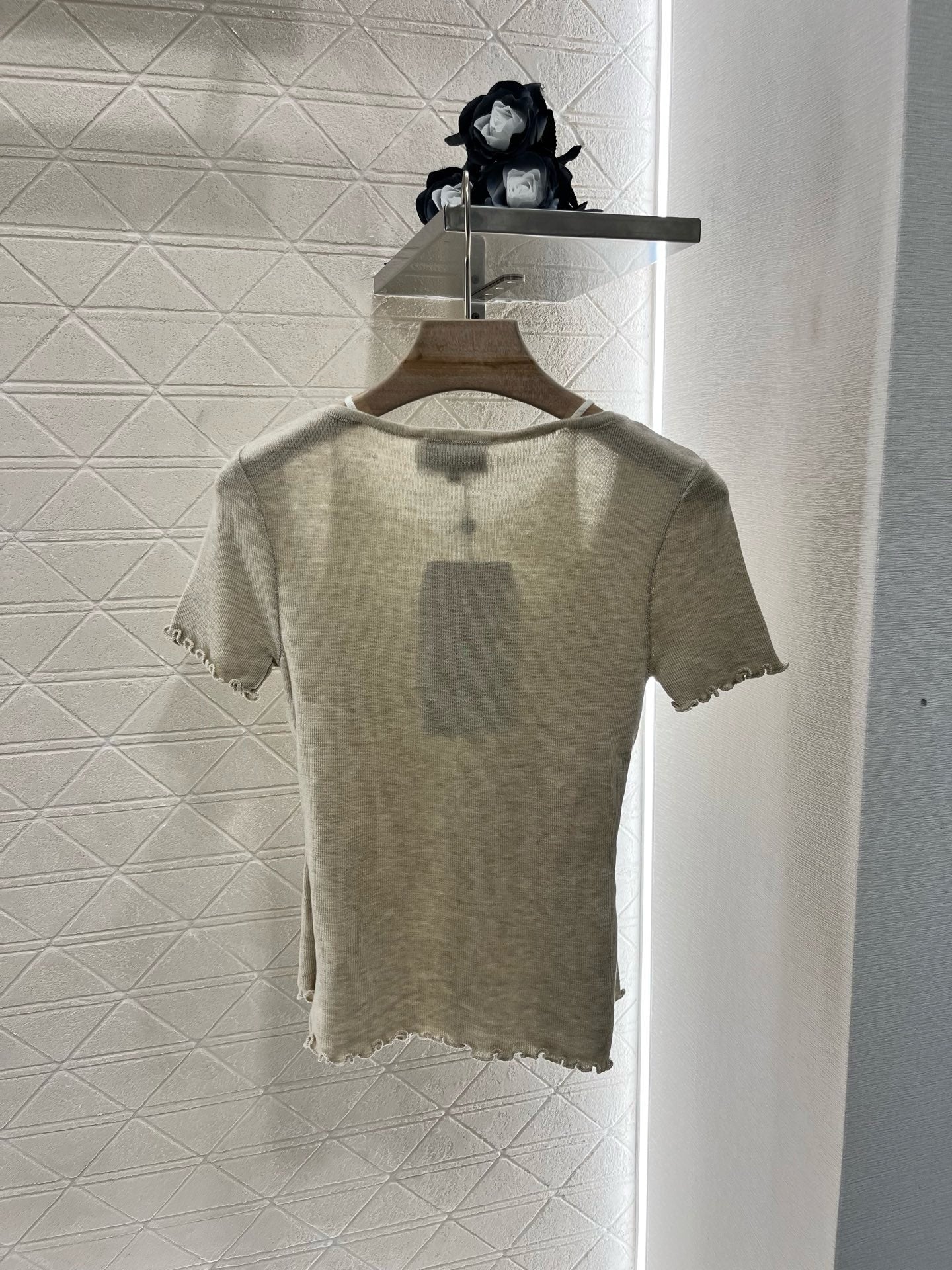 C* 2025SS New Two-piece Hollow Knit Short Sleeves