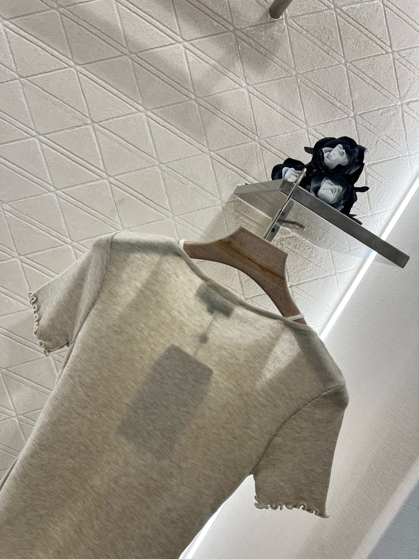 C* 2025SS New Two-piece Hollow Knit Short Sleeves