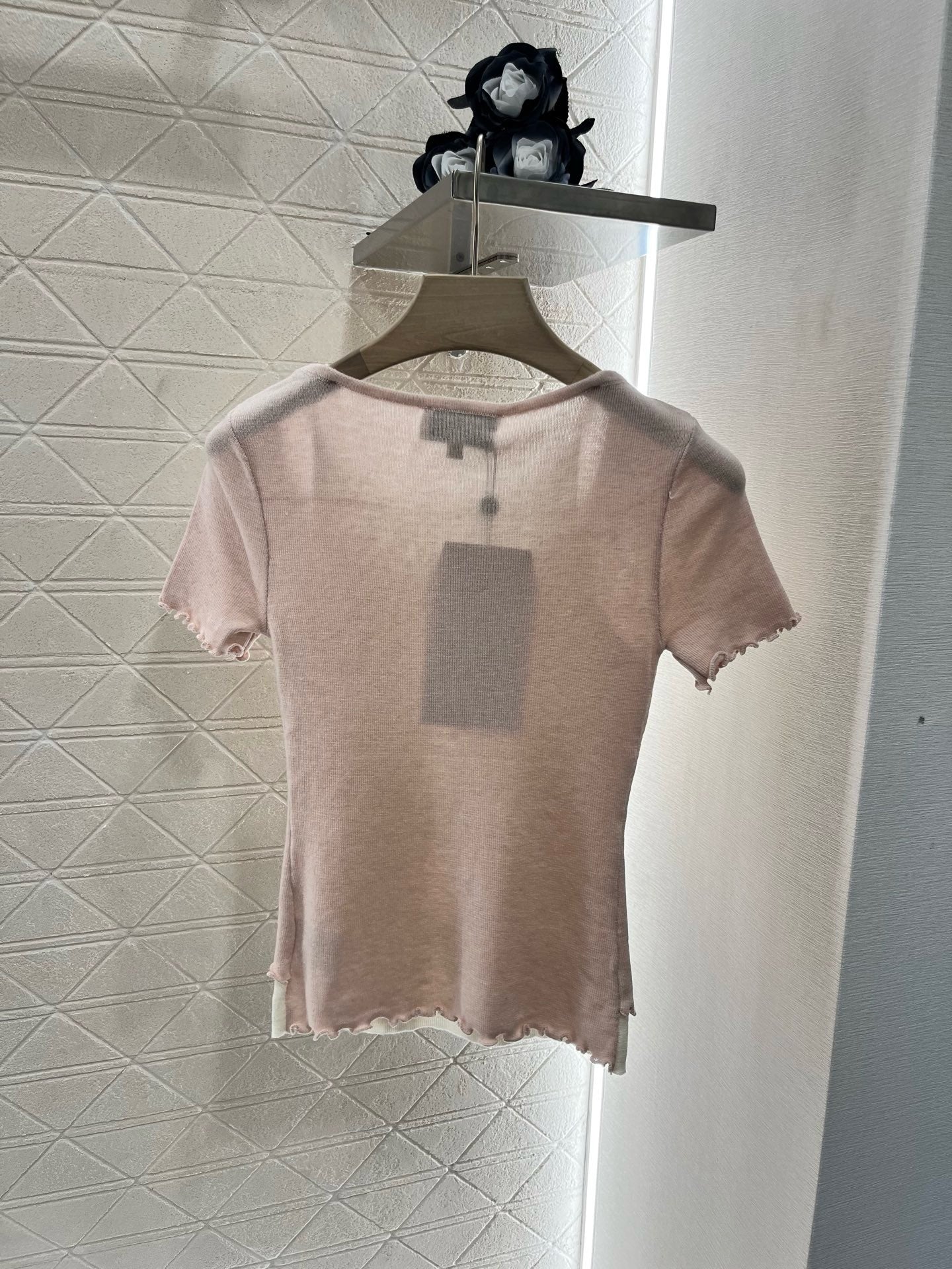 C* 2025SS New Two-piece Hollow Knit Short Sleeves