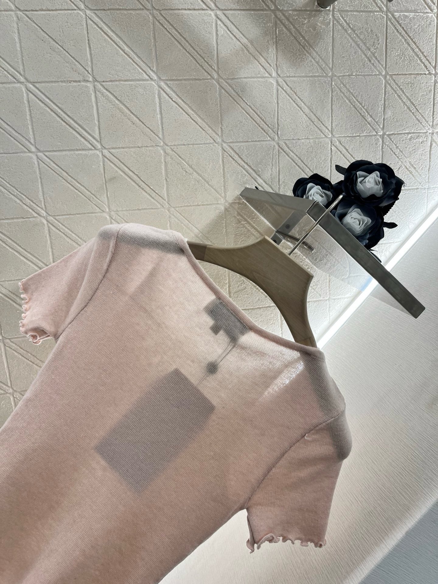 C* 2025SS New Two-piece Hollow Knit Short Sleeves