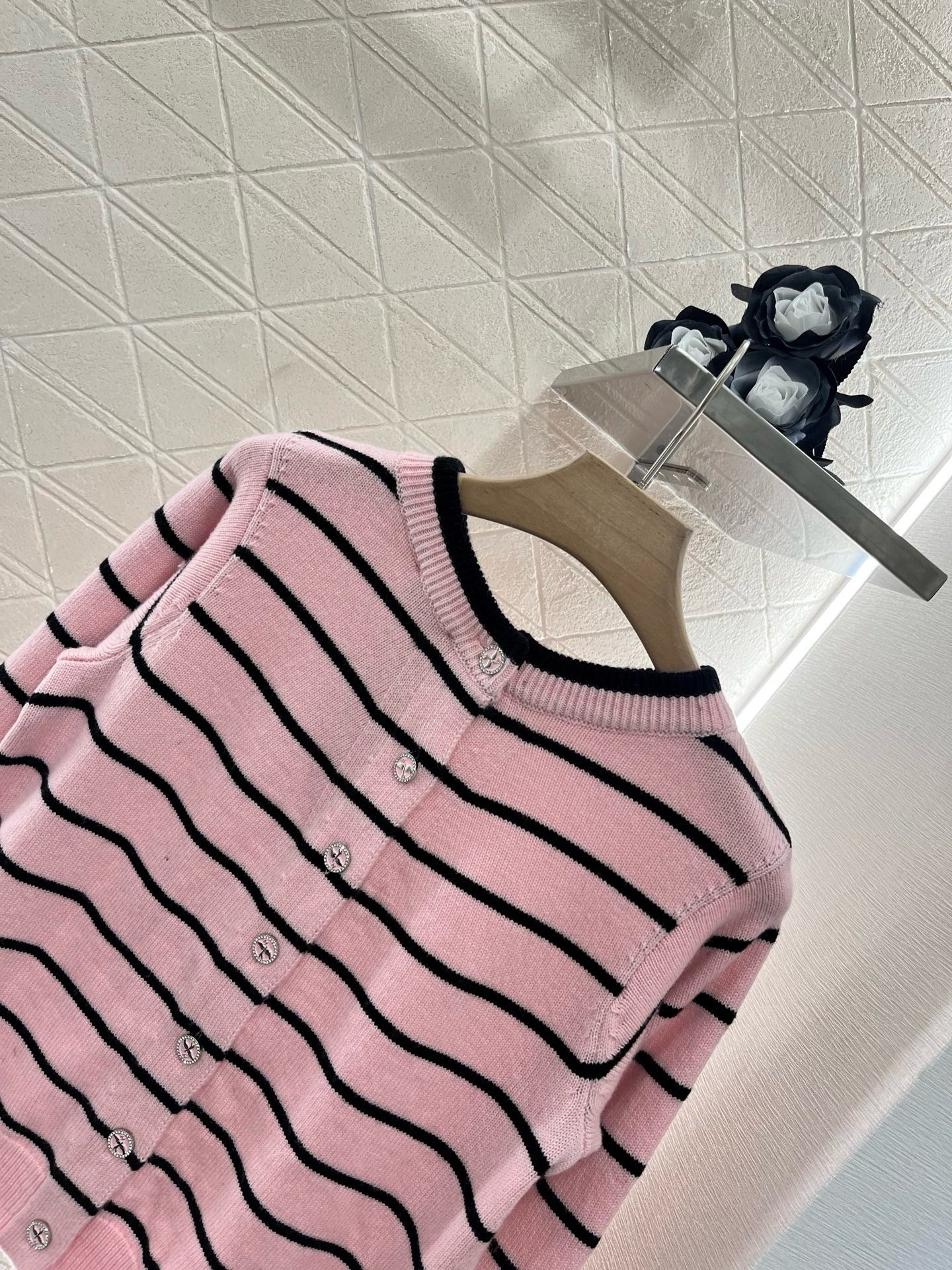 C*2025SS New Striped Knit Cardigan