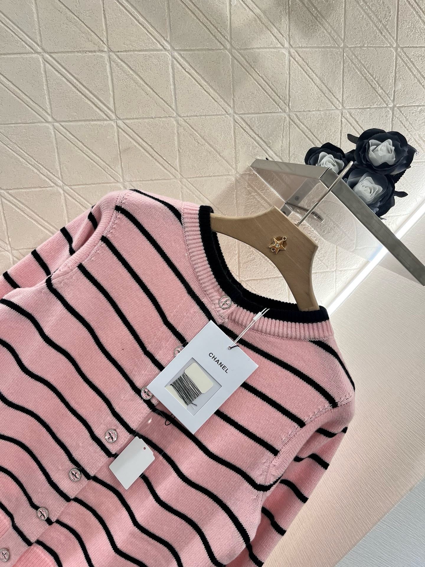 C*2025SS New Striped Knit Cardigan
