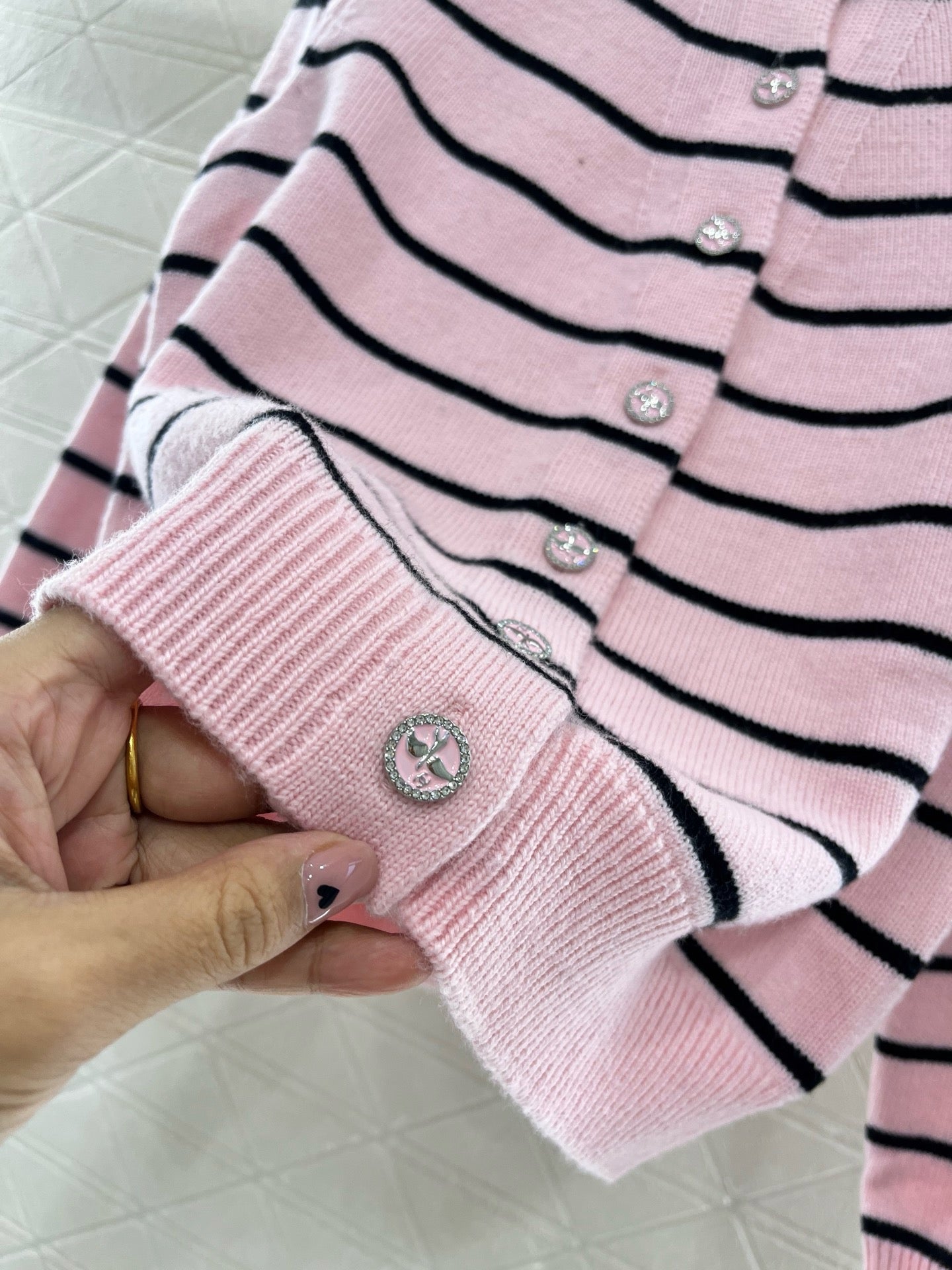 C*2025SS New Striped Knit Cardigan