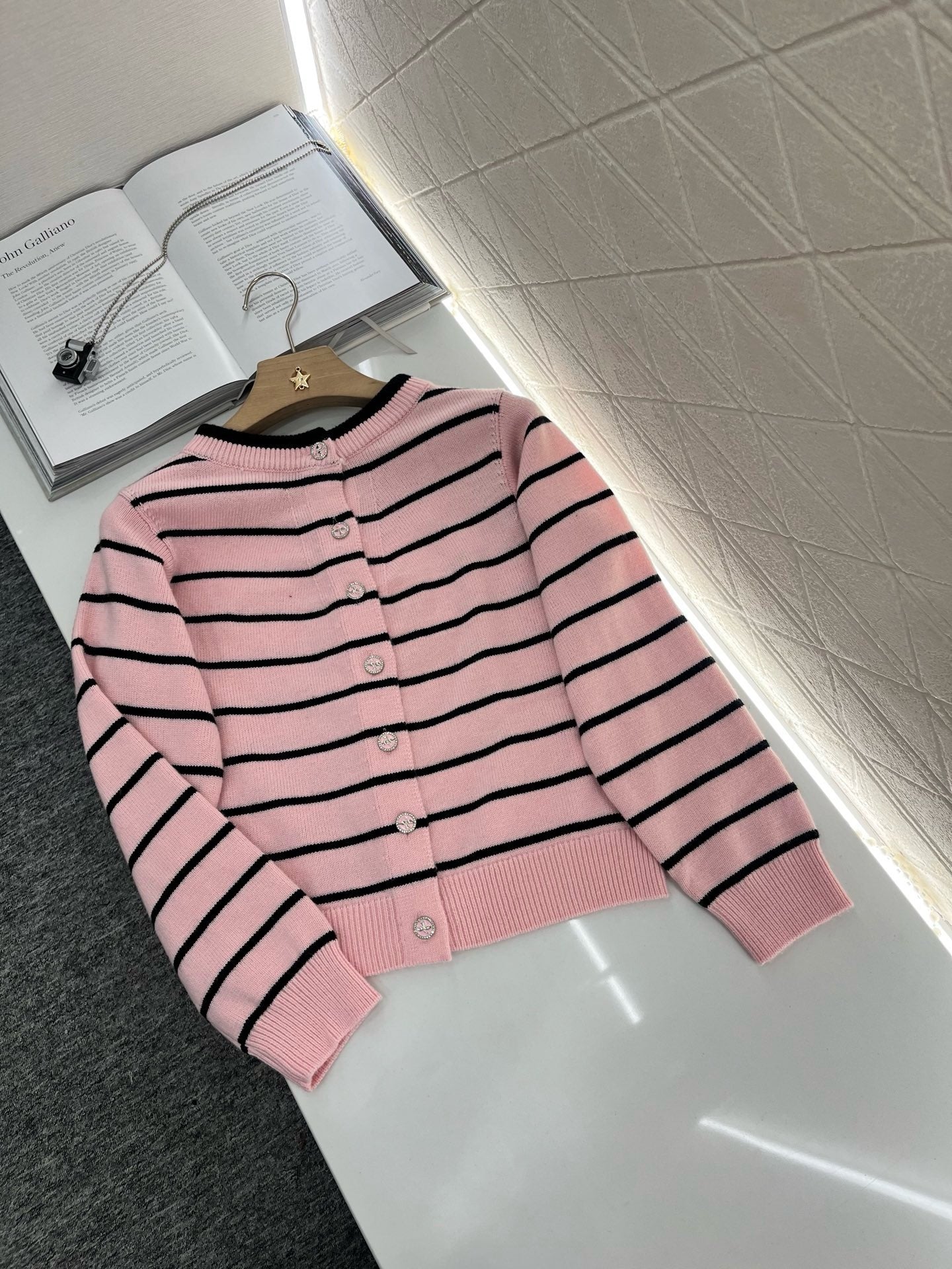 C*2025SS New Striped Knit Cardigan