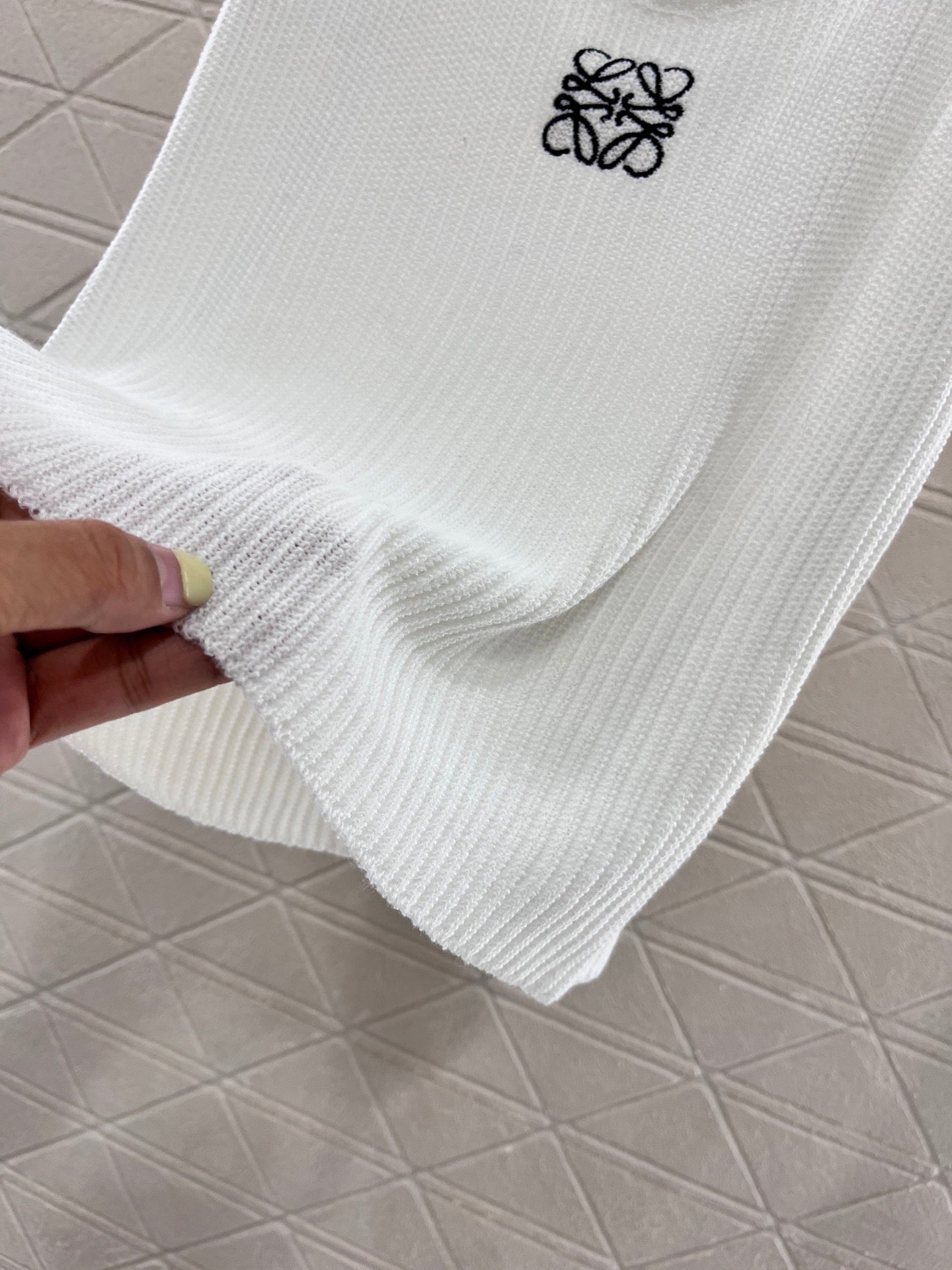 2025ss new knitted white vest