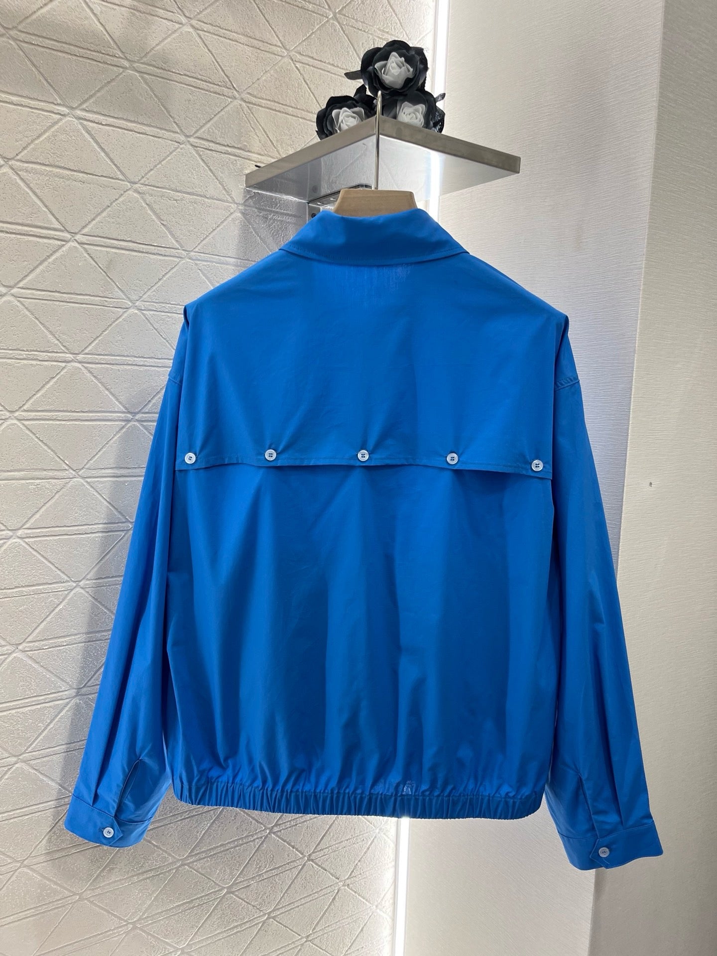 MI*MI*2025ss new product lapel loose shirt blue