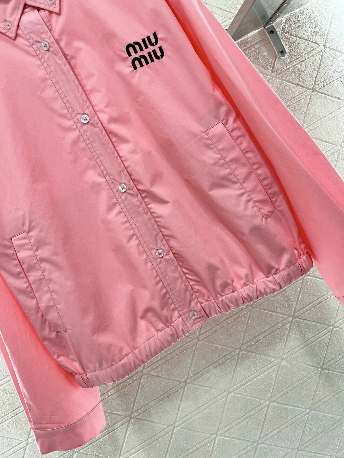 MI*MI*2025ss New Product Lapel Loose Shirt Pink