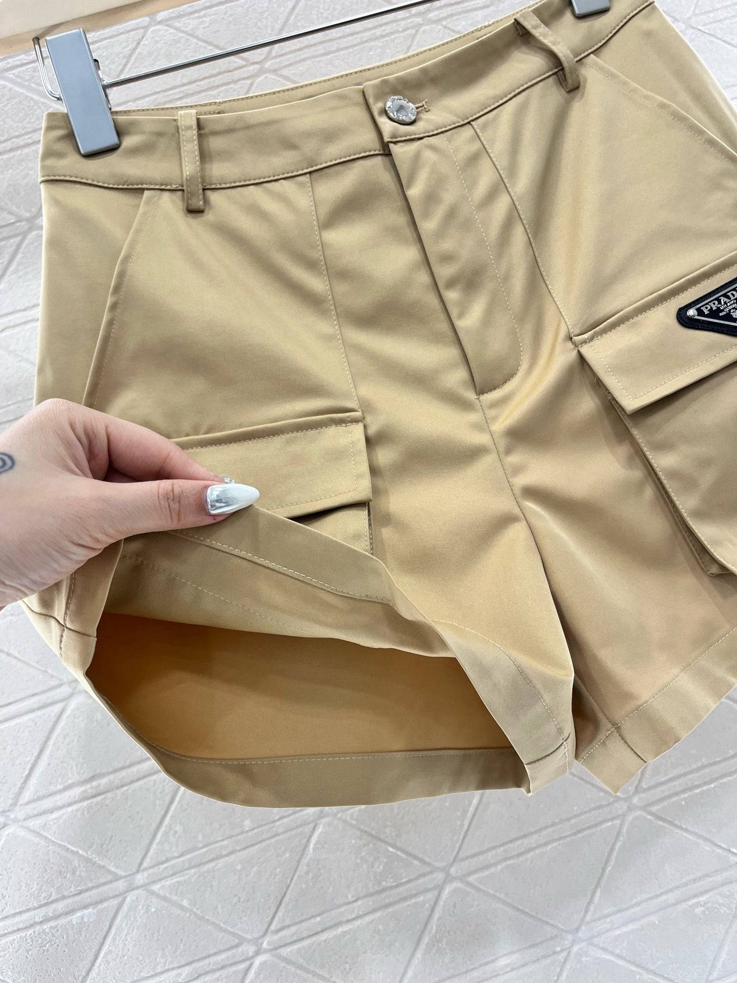 2025SS New Pocket Shorts Yellow