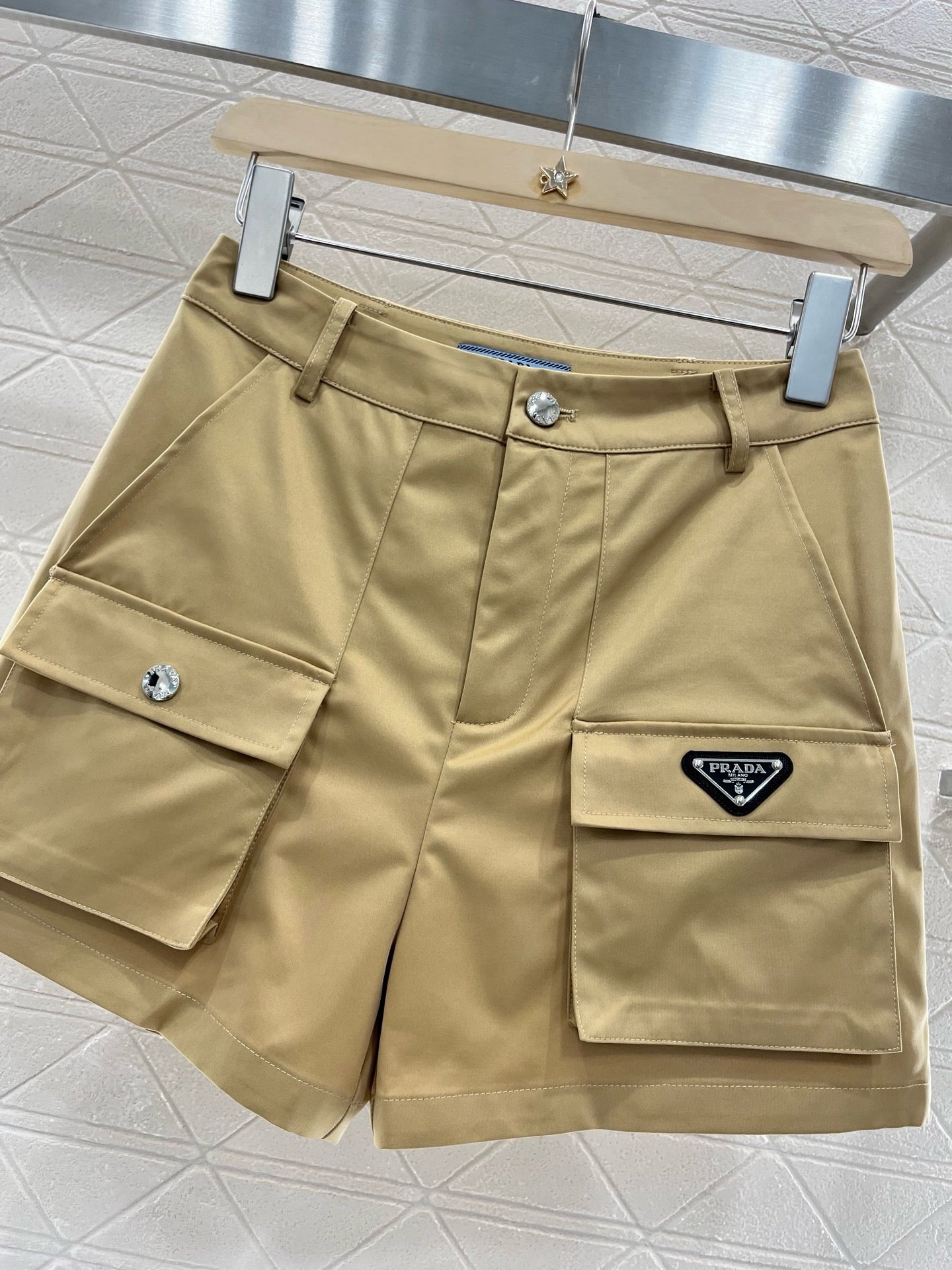 2025SS New Pocket Shorts Yellow
