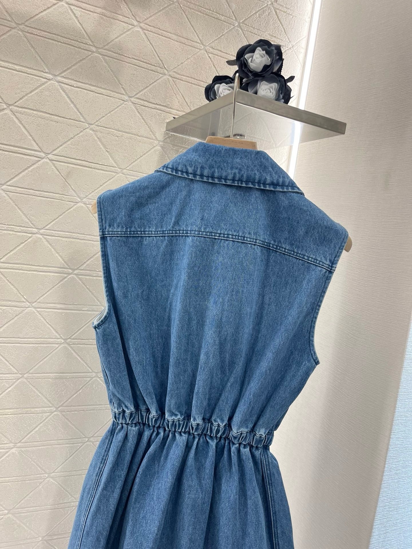 MI*MI*2025SS New Sleeveless Denim Dress