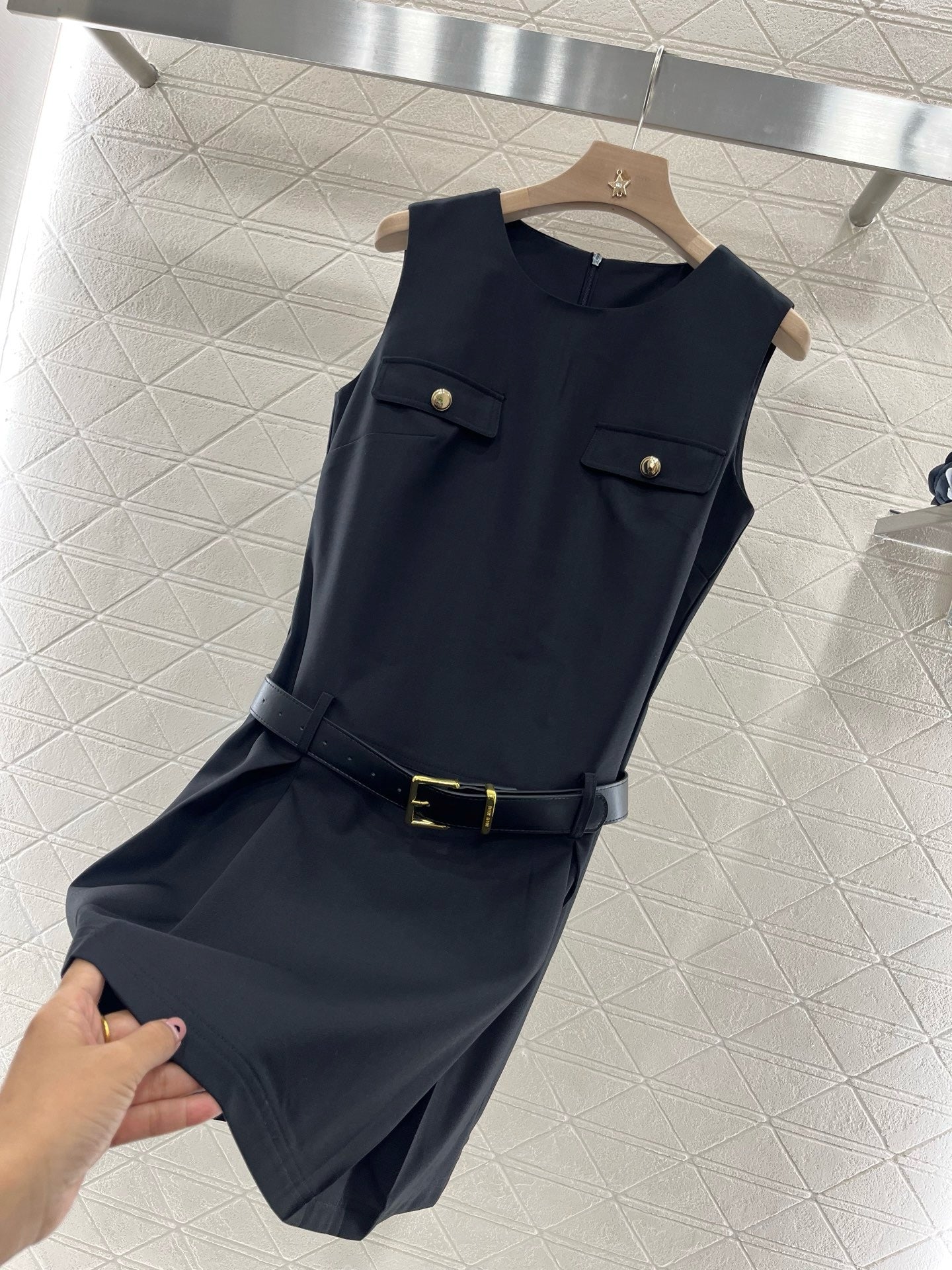 MI*MI*New Pocket Vest Dress