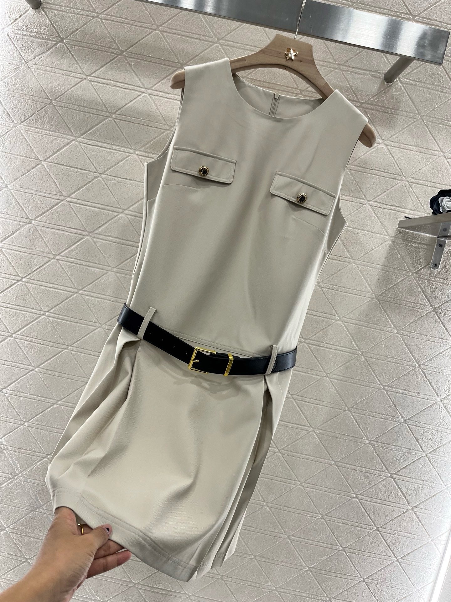 MI*MI*New Pocket Vest Dress