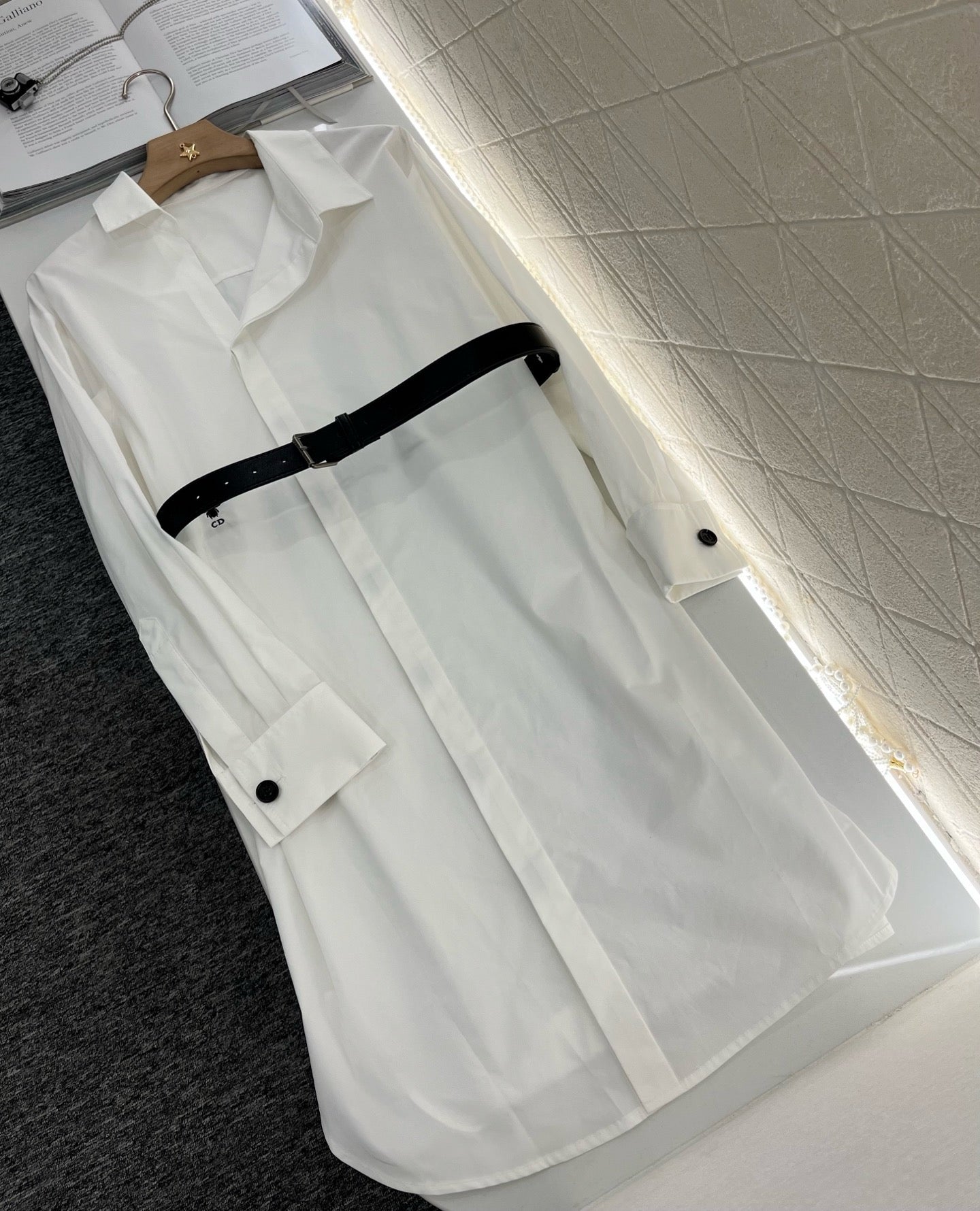 D*New Belted Shirt Dress