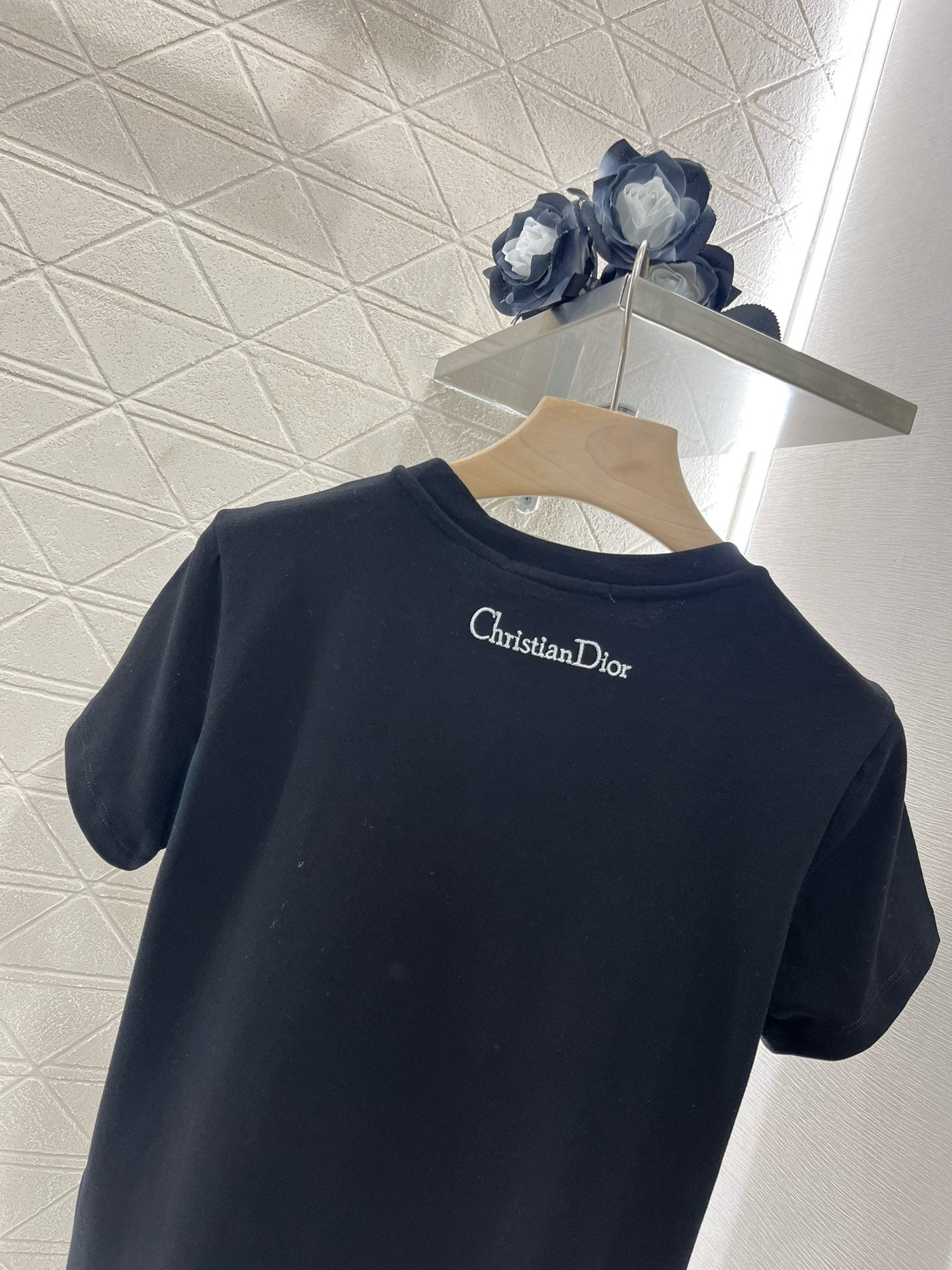 D* New Arrival Embroidered Beaded Short Sleeves