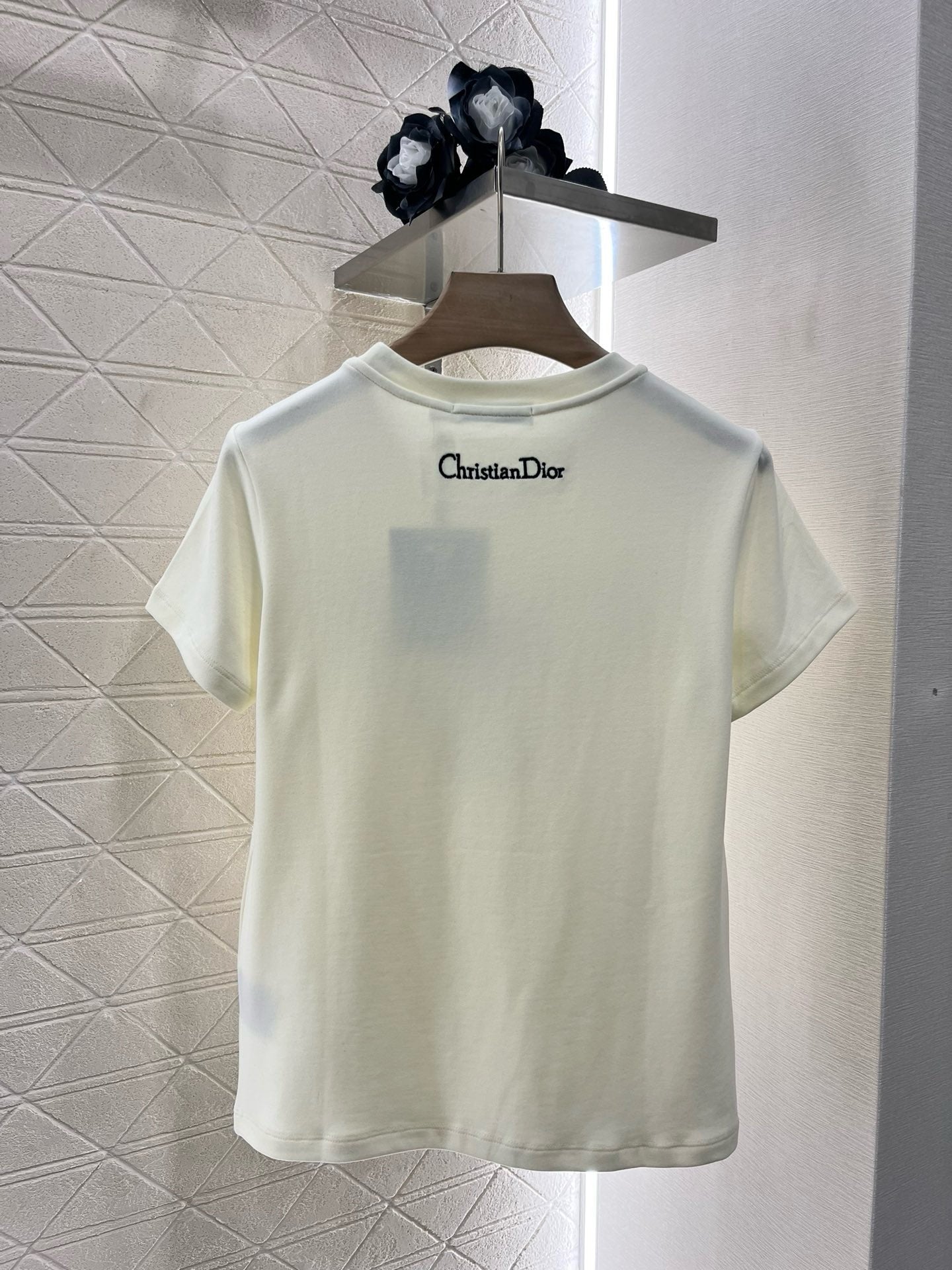 D* New Arrival Embroidered Beaded Short Sleeves