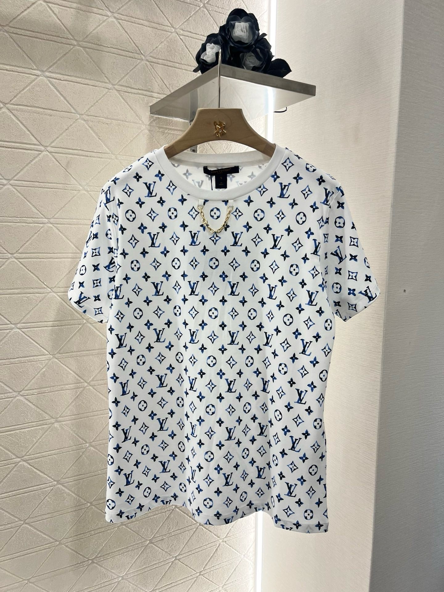 L*2025SS New Round Neck Printed Chain