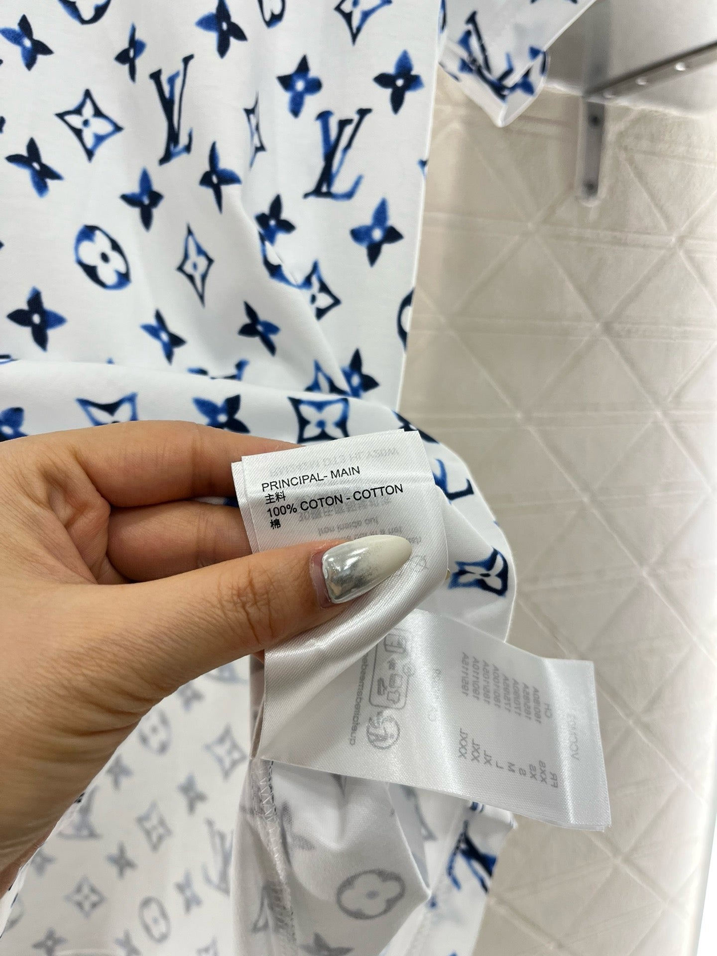 L*2025SS New Round Neck Printed Chain