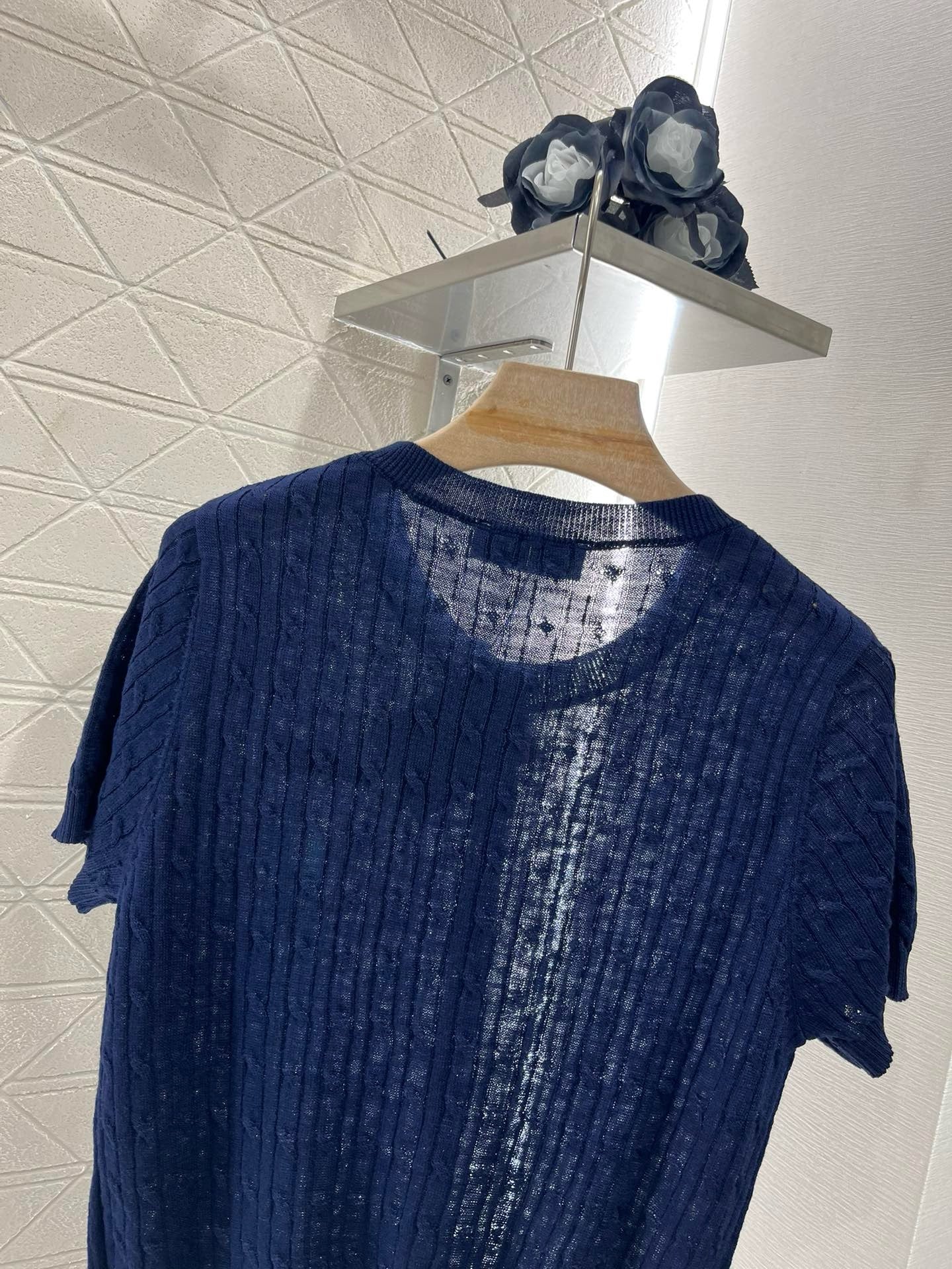 MI*MI*New Arrival Knitted Short Sleeve Cardigan