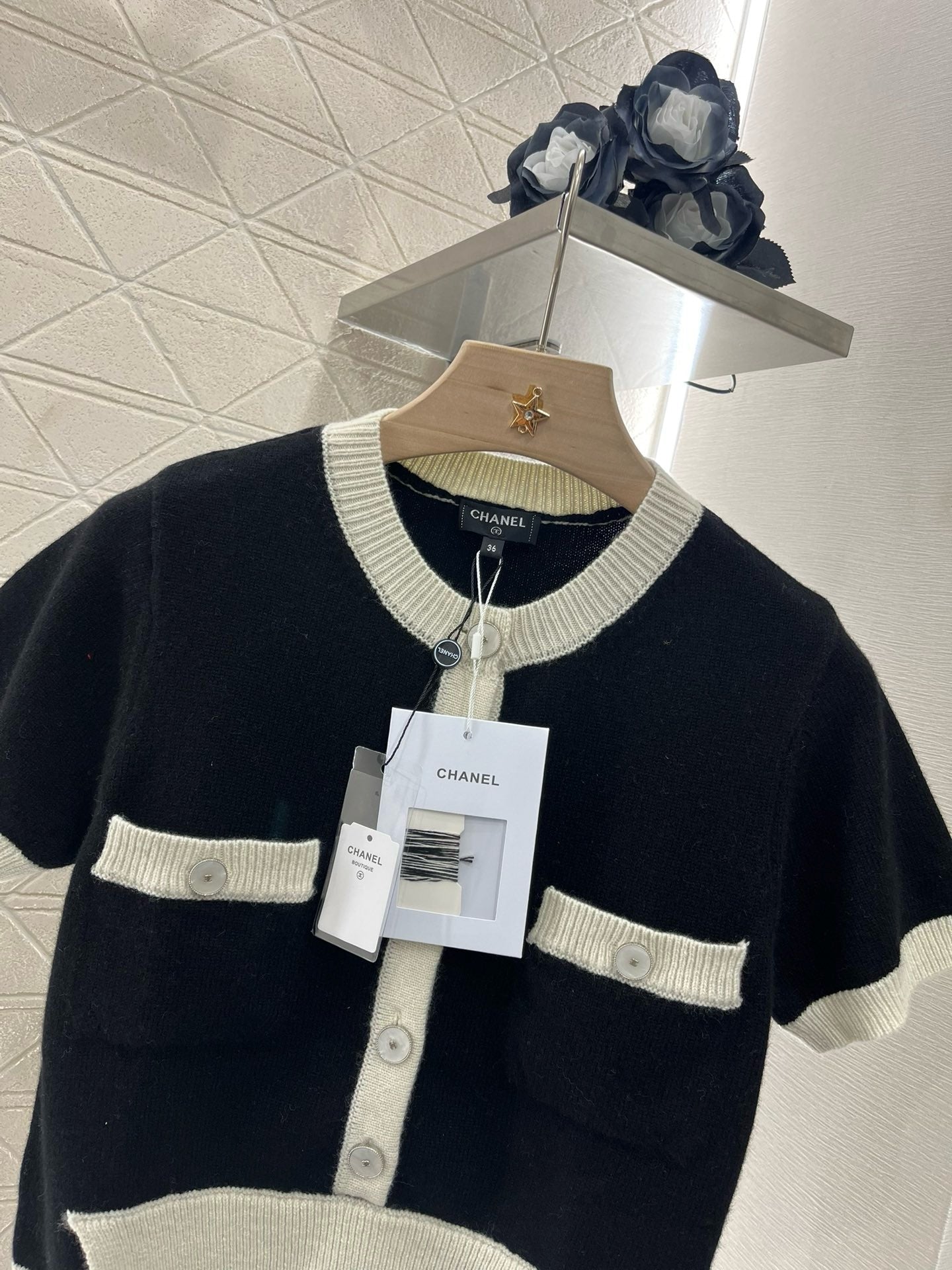 C* 2025SS New Arrival Knitted Short Sleeve Cardigan