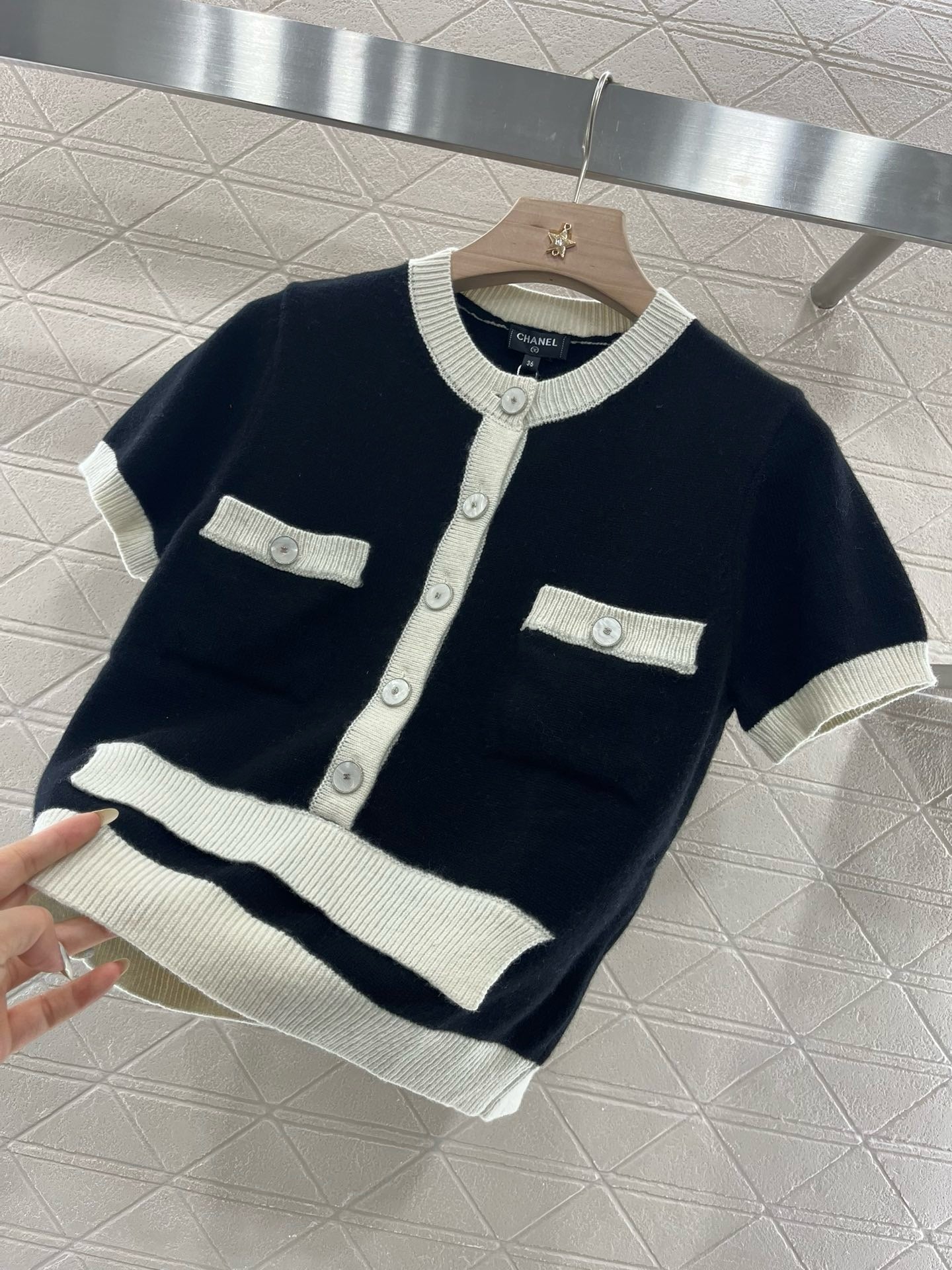 C* 2025SS New Arrival Knitted Short Sleeve Cardigan