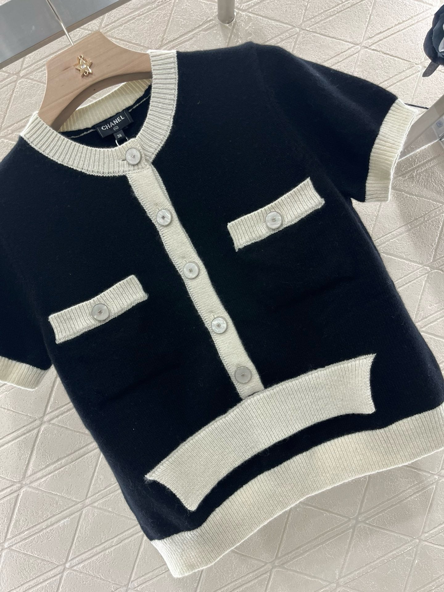 C* 2025SS New Arrival Knitted Short Sleeve Cardigan