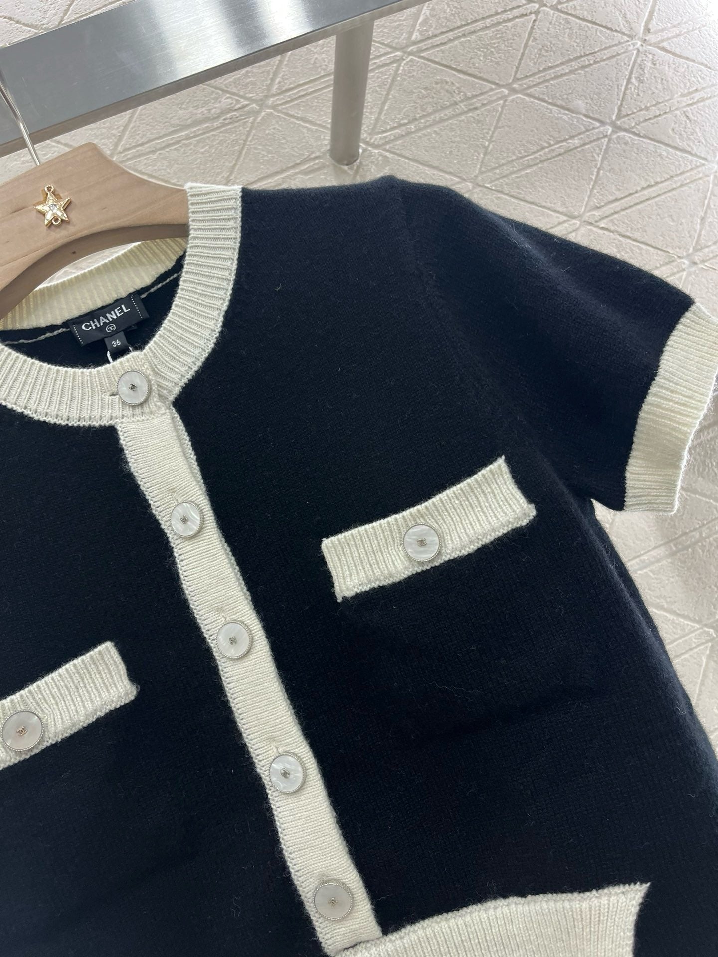 C* 2025SS New Arrival Knitted Short Sleeve Cardigan